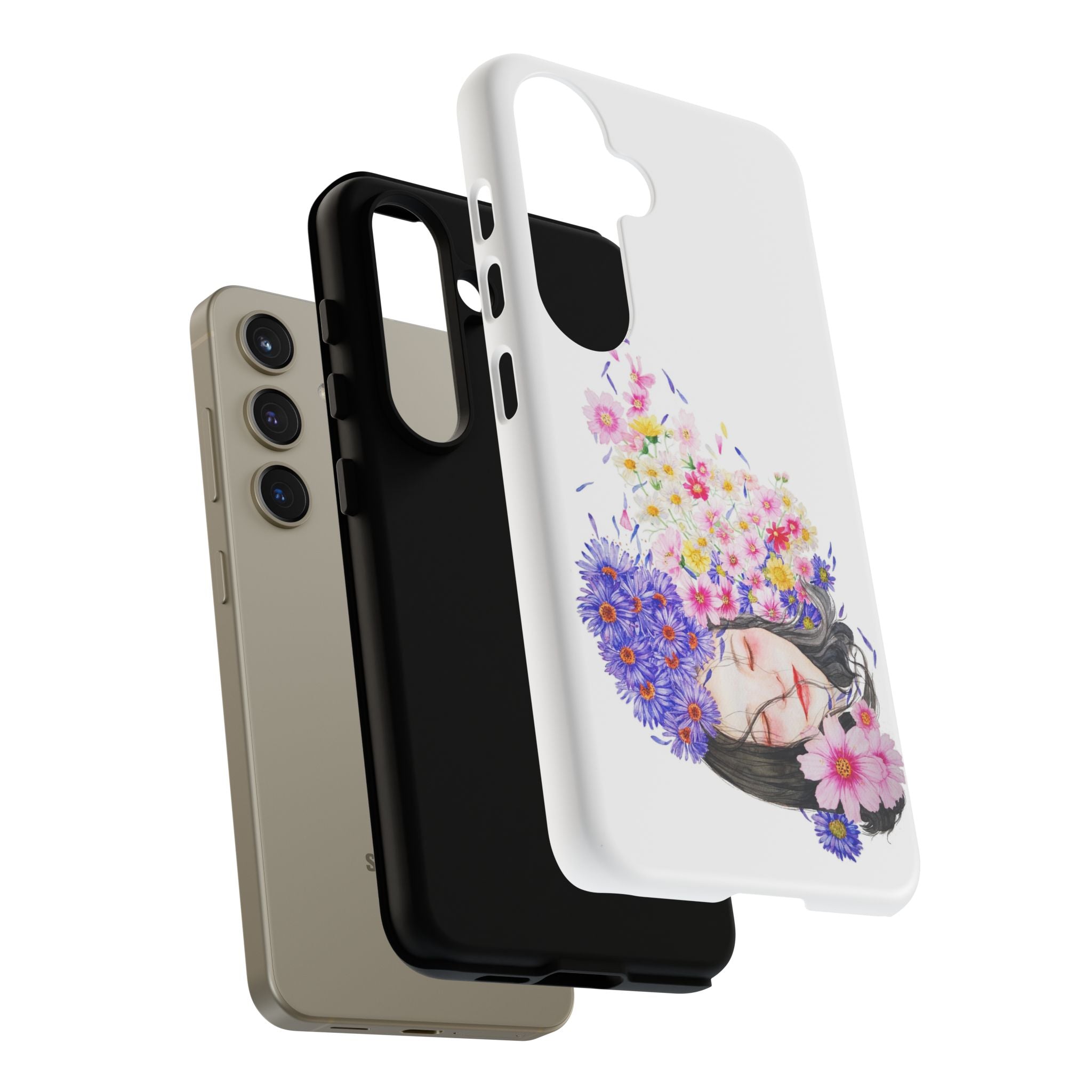 Floral Phone Case | Tough Cases | Cute Floral Design, Gift for Her, Spring Accessory, Mother's Day Gift, Stylish Protection