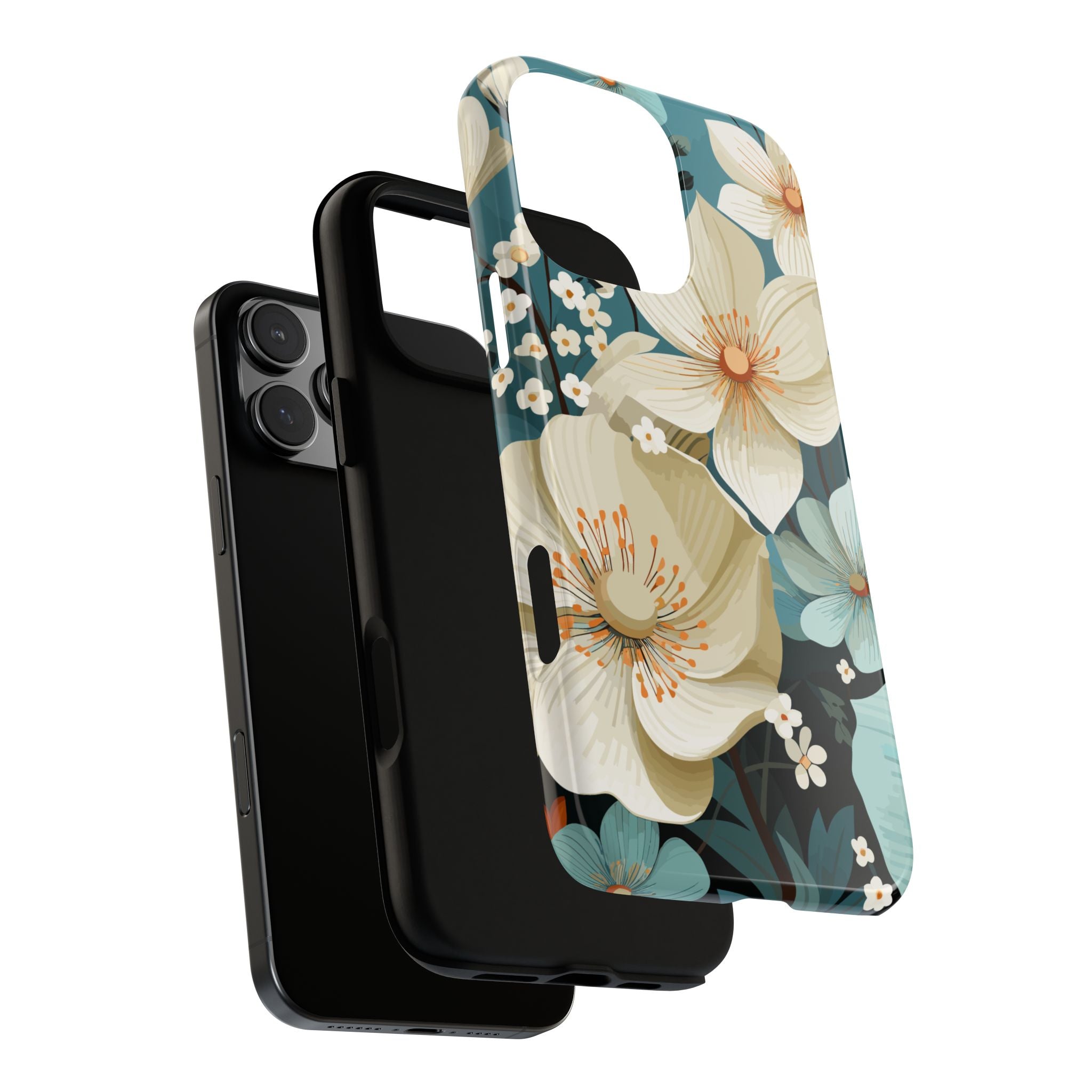 Floral Phone Case, Stylish Tough Cases with Botanical Design, Flower Print Phone Cover, Gifts for Nature Lovers, Eco-Friendly Mobile Cover