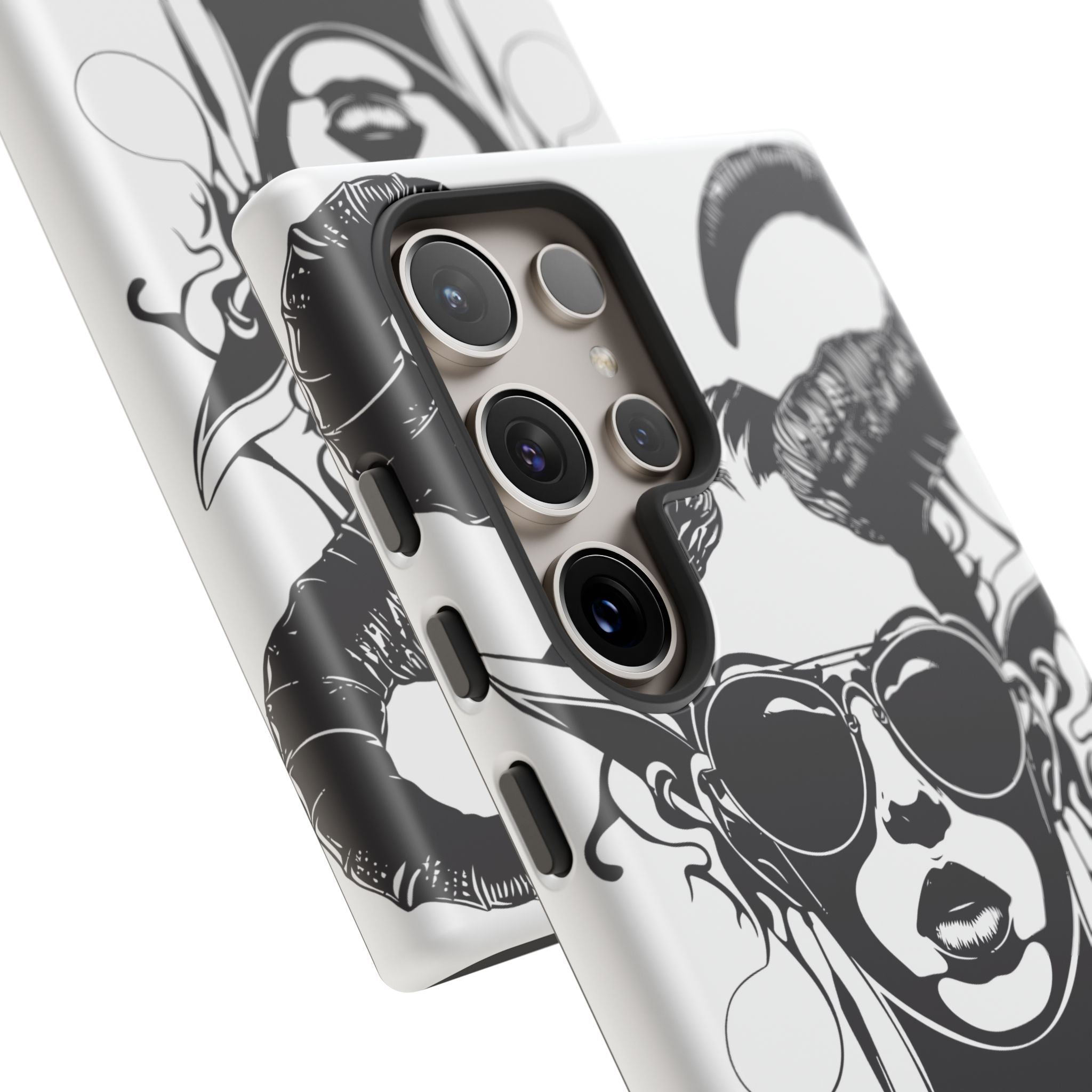 Tough Cases: Stylish Phone Case with Edgy Design, Protective Cover, Gift for Her, Trendy Accessories, Unique Art, Holiday Present