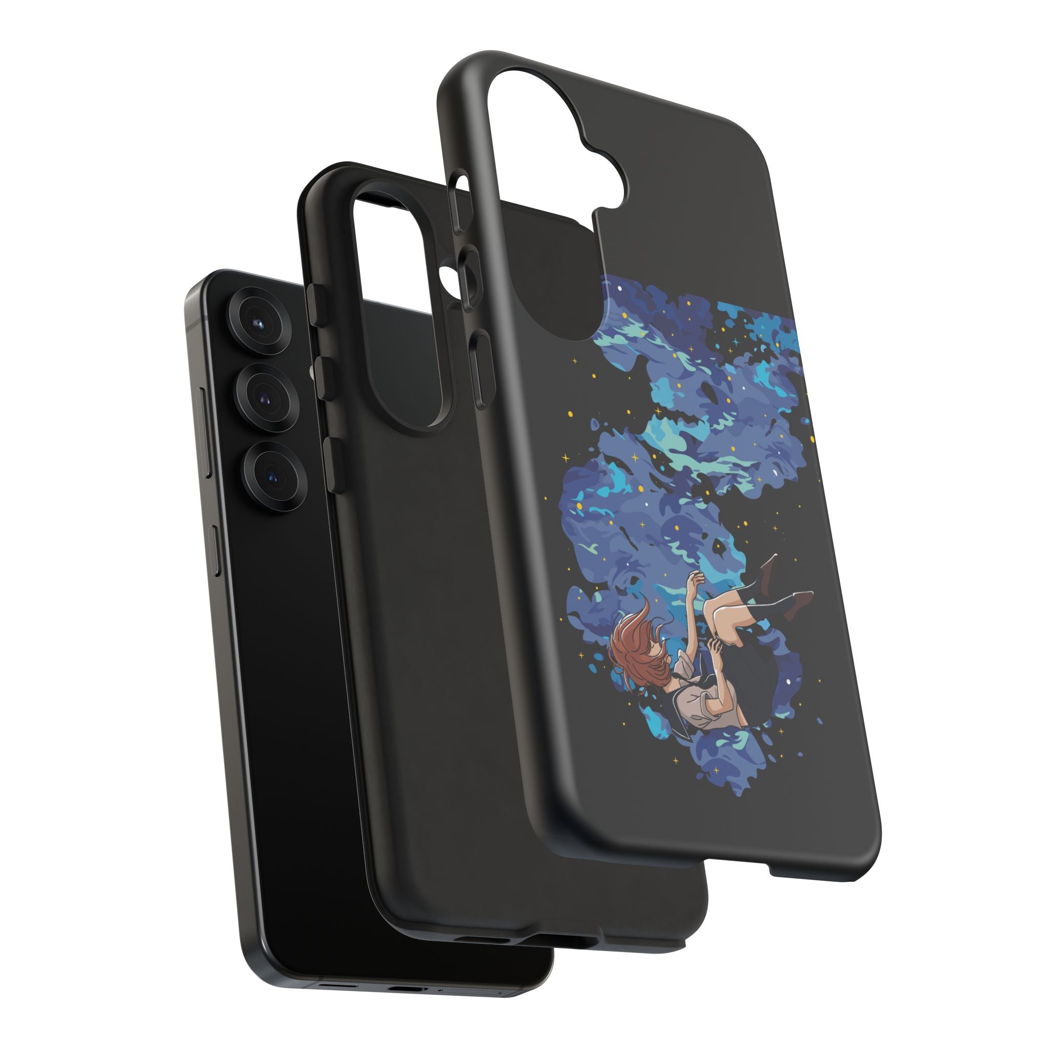 Tough Cases Phone Case - Artistic Galaxy Design, Cute Sleeve for Teens, Gift for Students, Unique Mobile Accessory, Trendy Tech Protection
