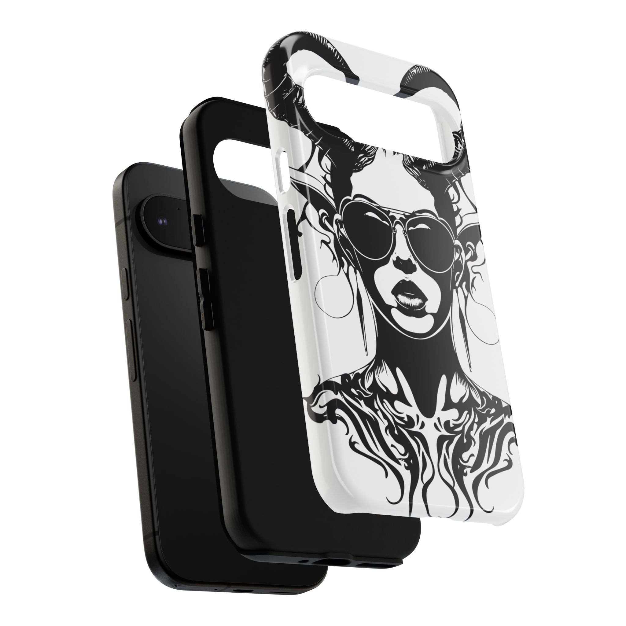 Tough Cases: Stylish Phone Case with Edgy Design, Protective Cover, Gift for Her, Trendy Accessories, Unique Art, Holiday Present