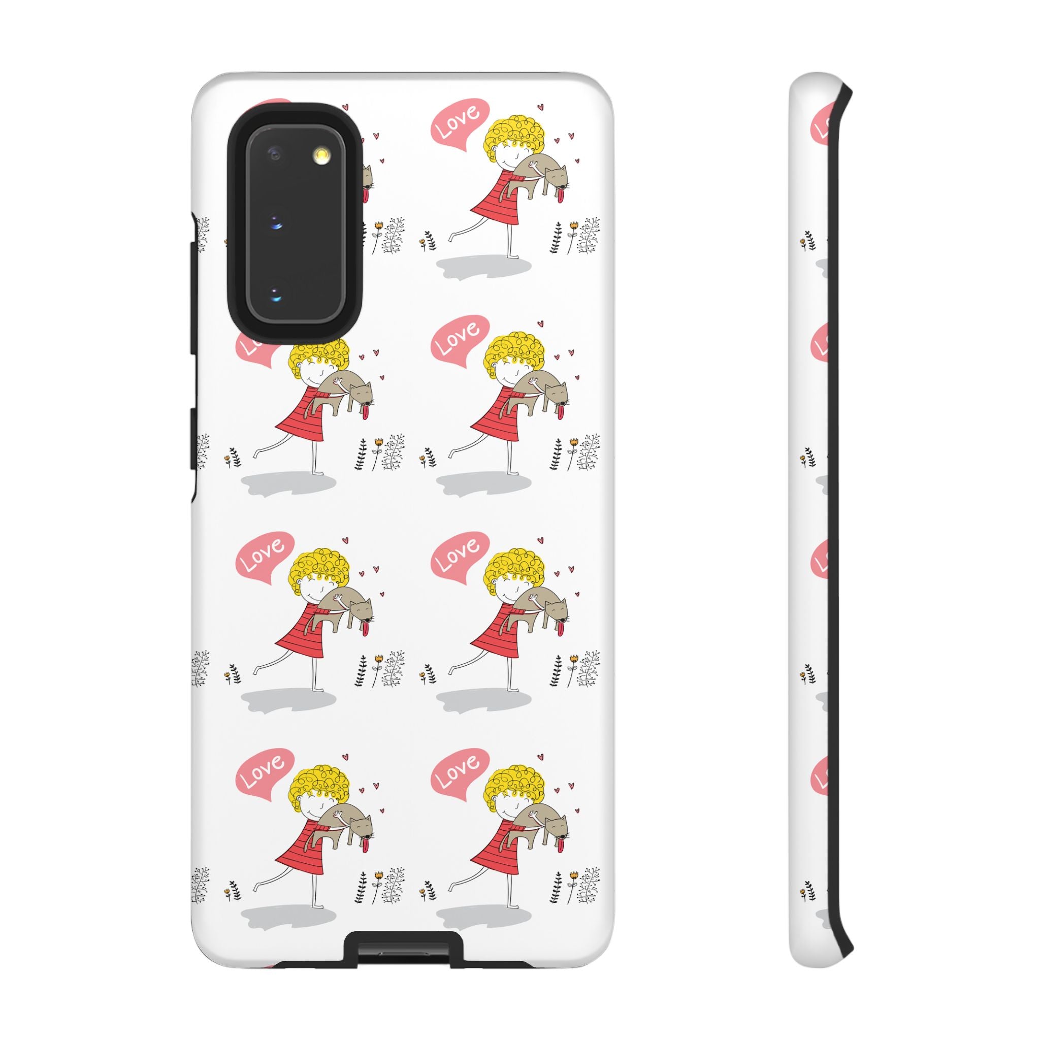 Love-Themed Phone Case | Cute Pet Lover Accessory, Perfect Gift for Birthdays, Anniversaries, Animal Lovers, Valentine's Day