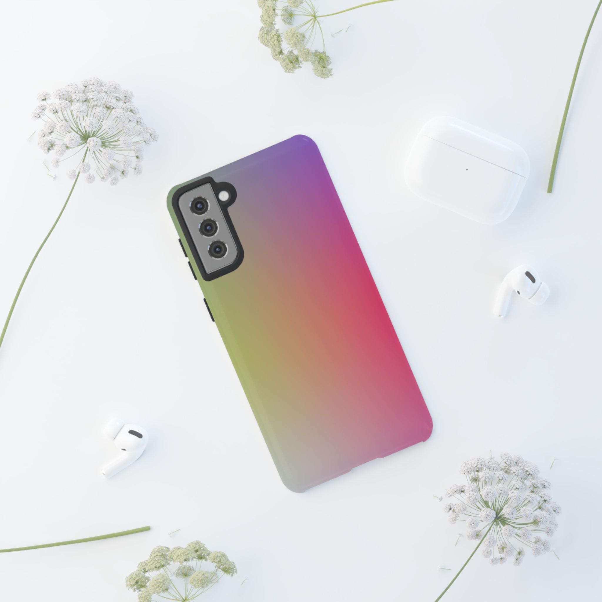 Gradient Phone Case, Tough Cases, Colorful Tech Accessory, Modern Phone Protection, Trendy Gift for Friends, Birthday, Holidays