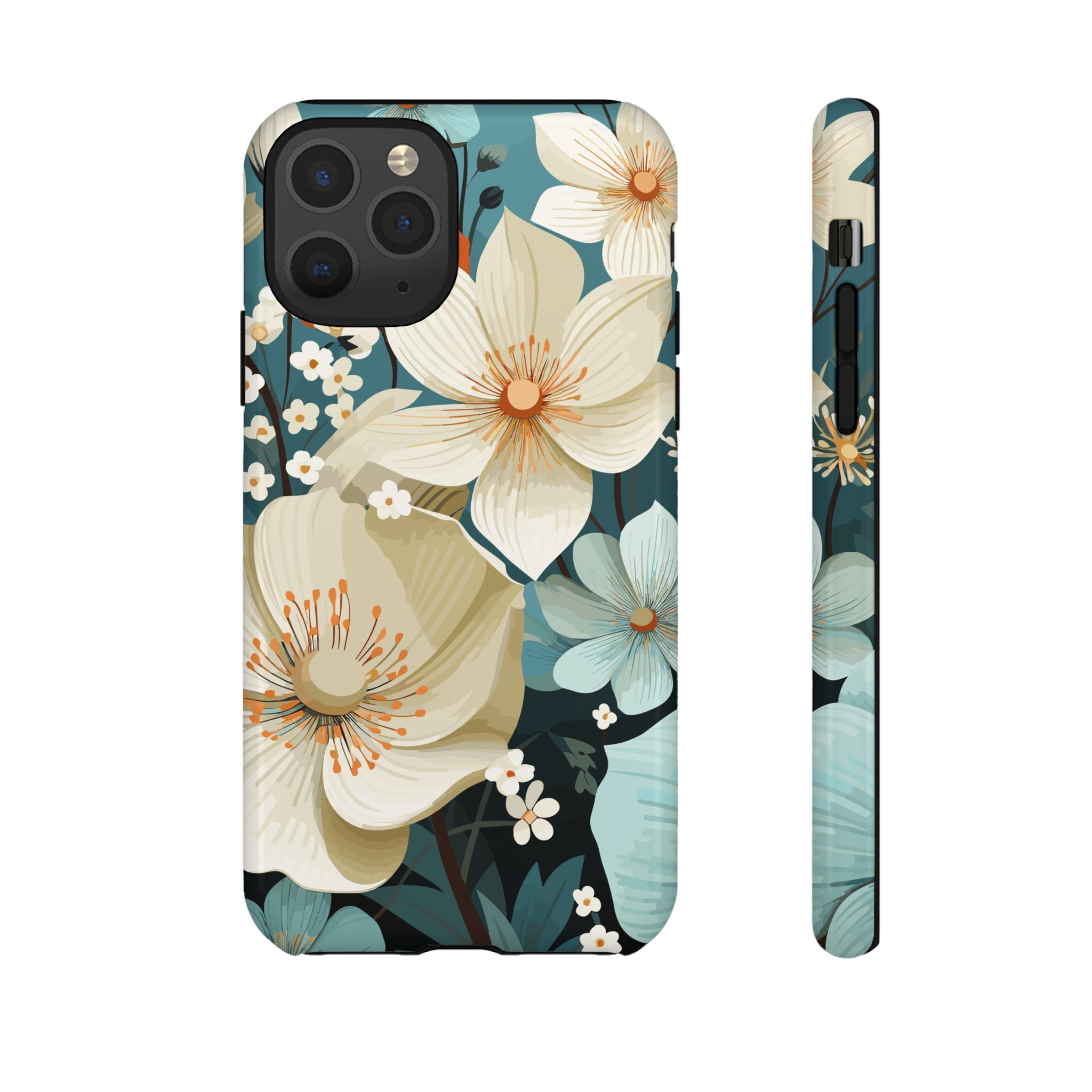 Floral Phone Case, Stylish Tough Cases with Botanical Design, Flower Print Phone Cover, Gifts for Nature Lovers, Eco-Friendly Mobile Cover