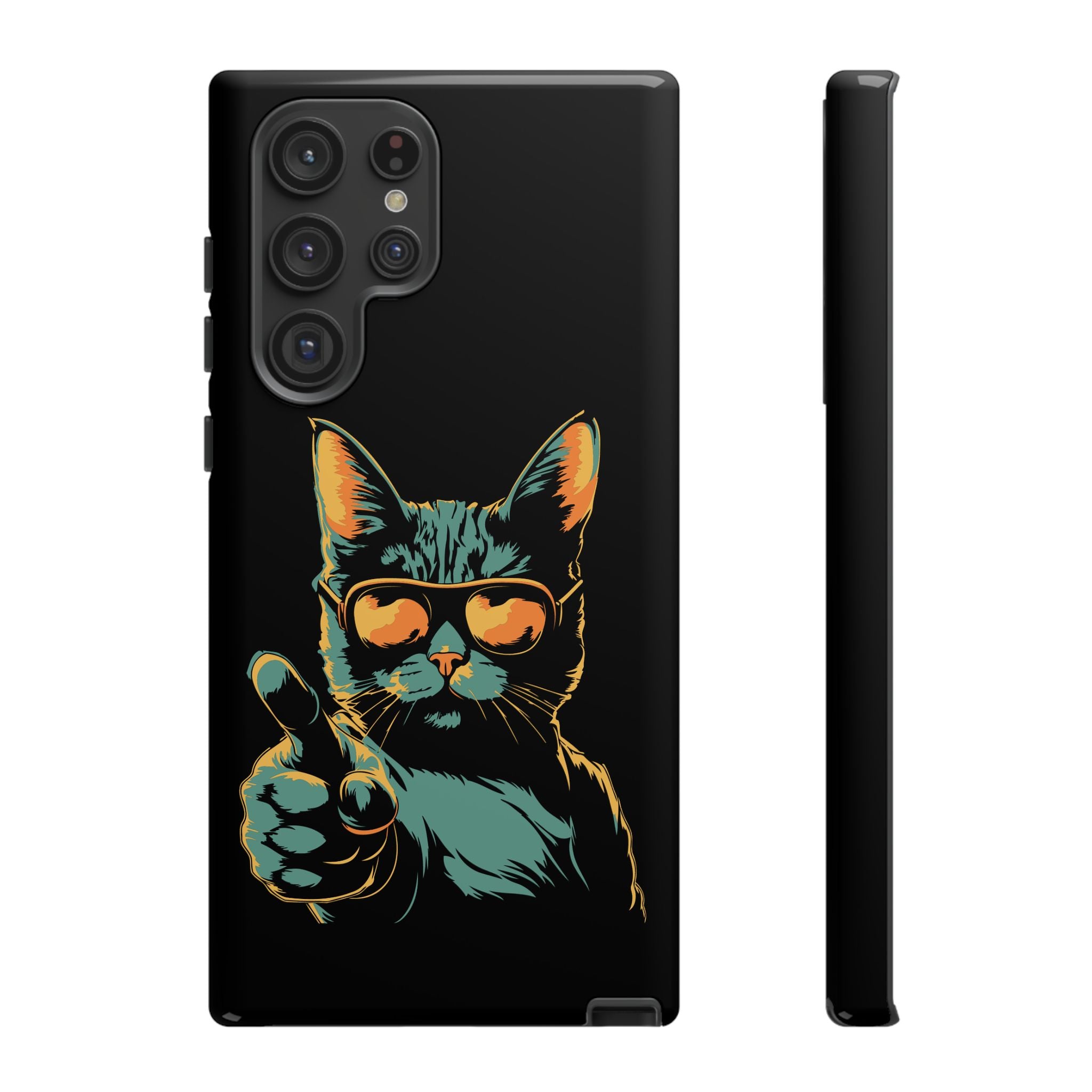 Cool Cat Phone Case, Stylish Phone Cover, Pet Lover Gift, Cute Cat Design, Fun Cat Accessories