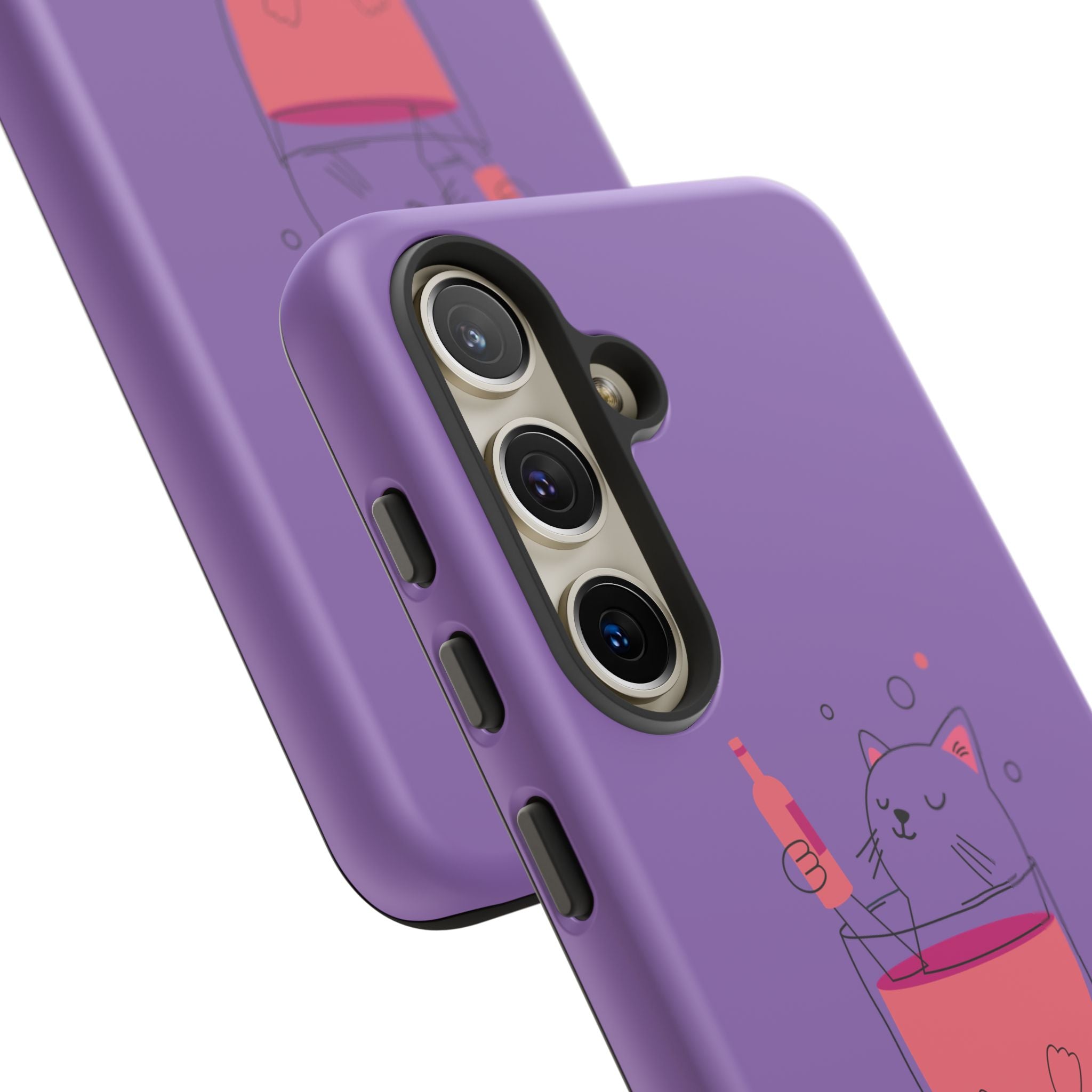 Cute Cat Phone Case, Fun Gift for Cat Lovers, Colorful Phone Cover, Pet Lover Accessory, Unique Cat Themed Case
