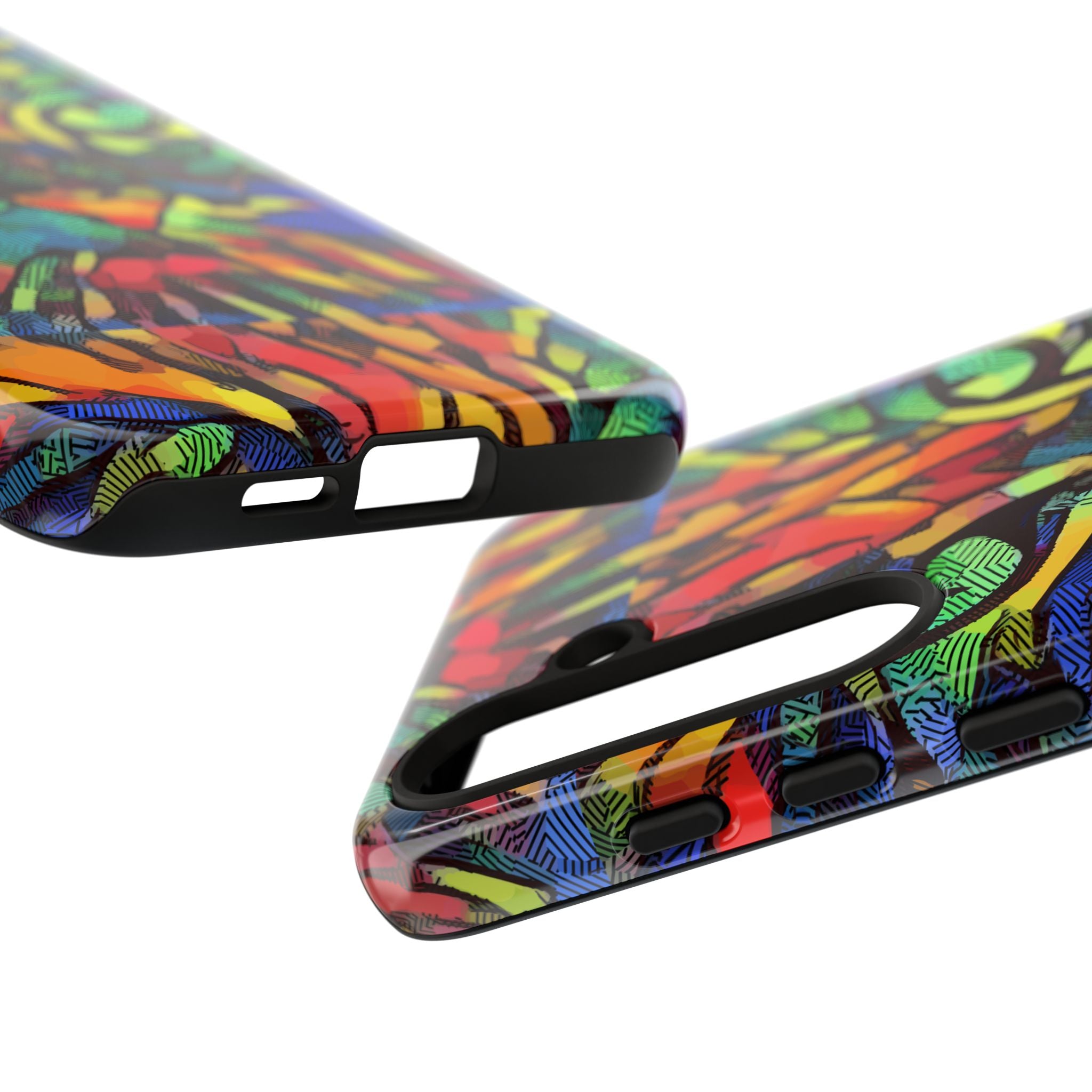 Colorful Phone Cases for Vibrant Style - Tough Cases, Unique Gifts, Animal Print, Artistic Design, Phone Accessories, Eco-Friendly