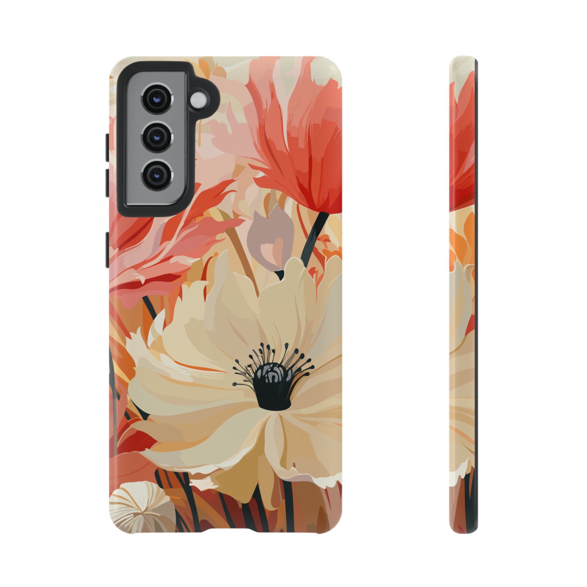 Floral Phone Case, Tough Protective Cover for Floral Lovers, Perfect Gift for Friends, Spring Celebration, Art Lovers Gift