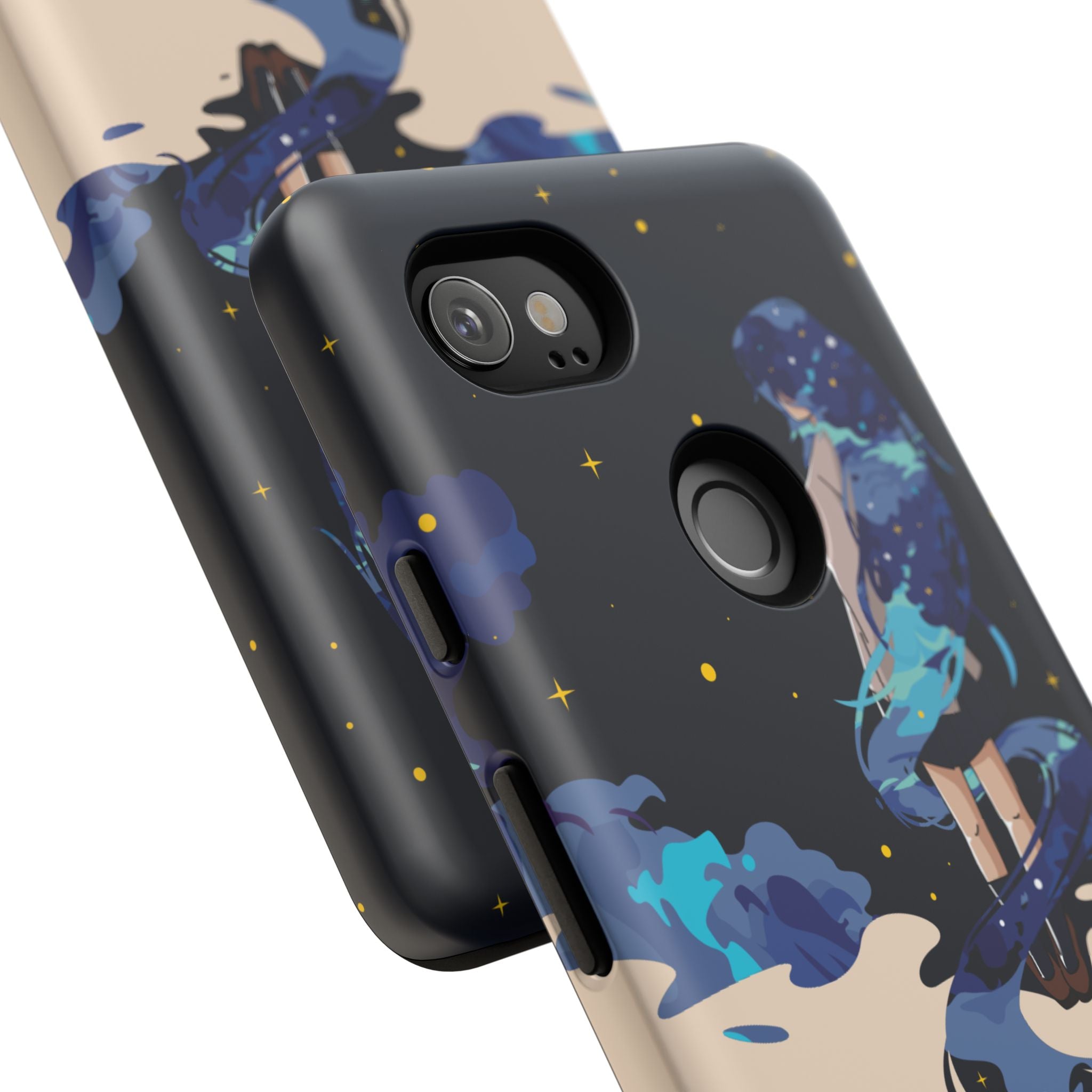 Galaxy-Inspired Phone Case, Celestial Design, Tough Phone Cover, Gift for Space Lovers, Artsy Accessories, Unique Merchandise