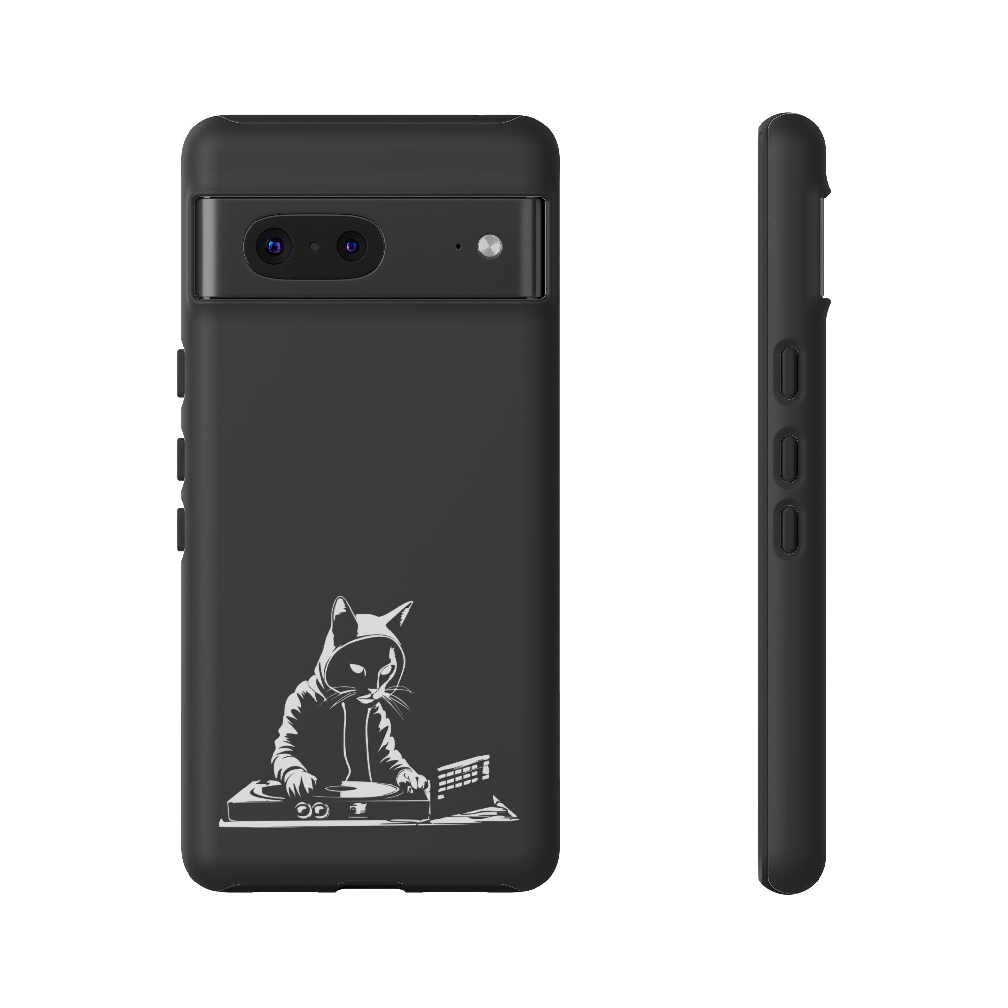 Cat DJ Phone Case | Stylish Tough Cases for Music Lovers, Gift for Cat Owners, Unique Phone Accessory, Cool Tech Gear