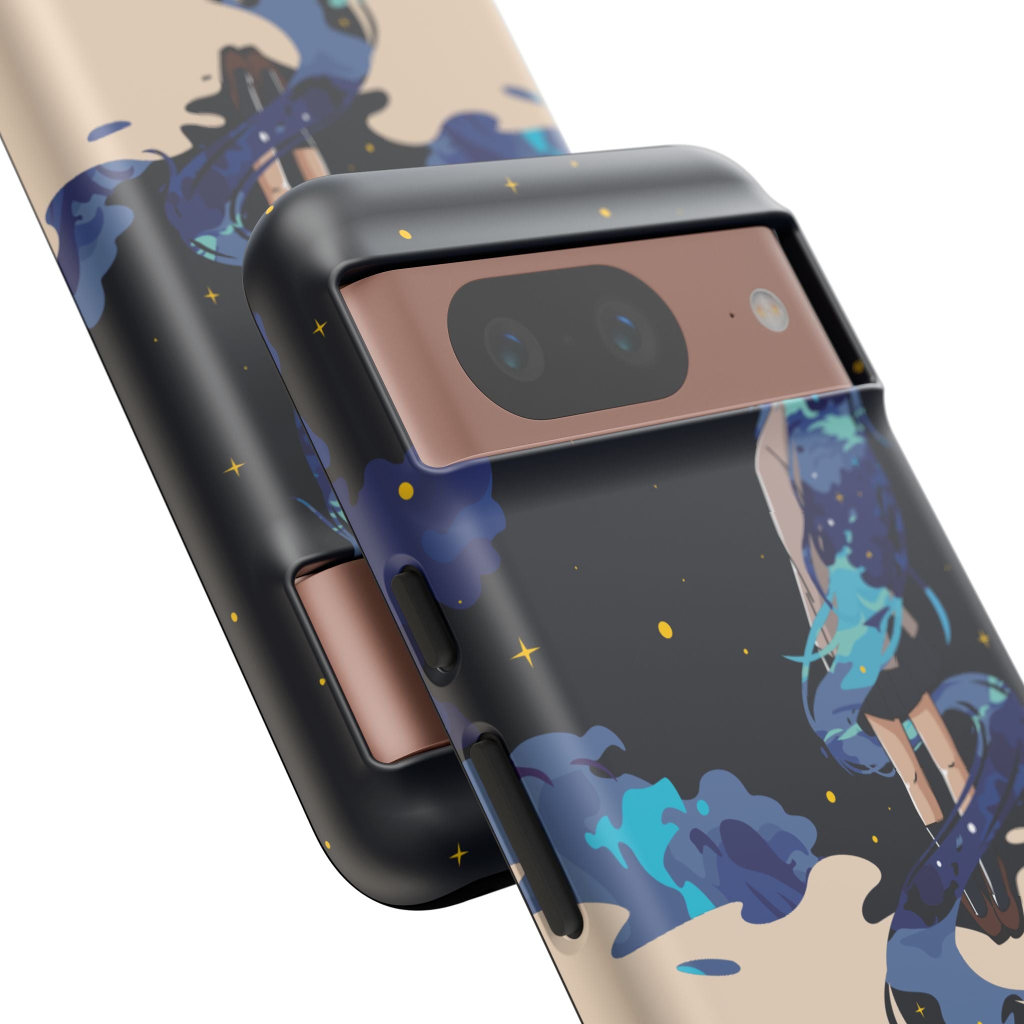 Galaxy-Inspired Phone Case, Celestial Design, Tough Phone Cover, Gift for Space Lovers, Artsy Accessories, Unique Merchandise