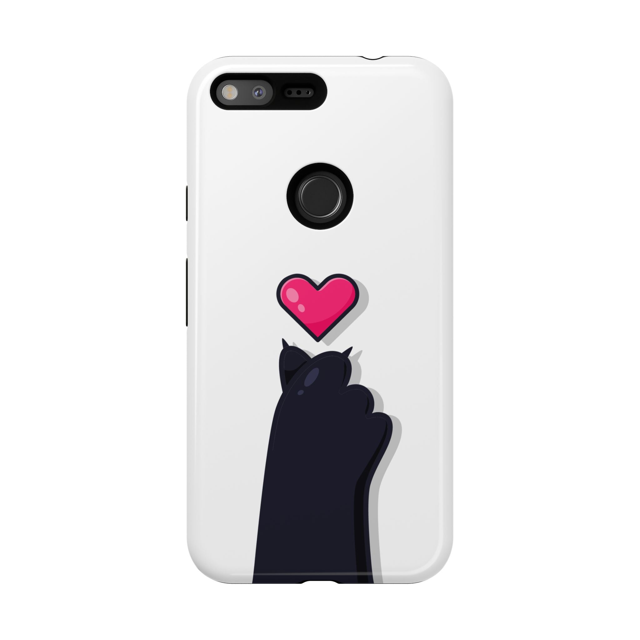 Cute Cat Love Phone Case, Tough Cell Phone Cover, Animal Lover Gifts, Pet Parent Accessories, Valentine's Day Essentials