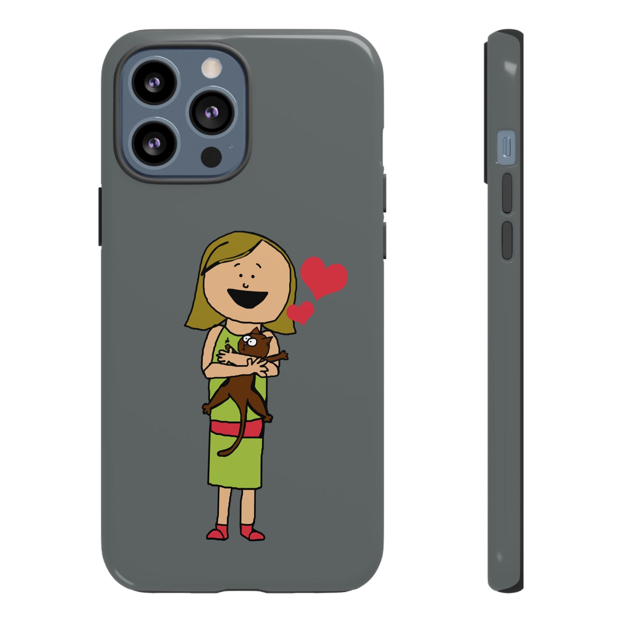 Pet Lover's Phone Case, Cute Animal Phone Cover, Gift for Dog Lovers, Cartoon Design, Fun Smartphone Accessory