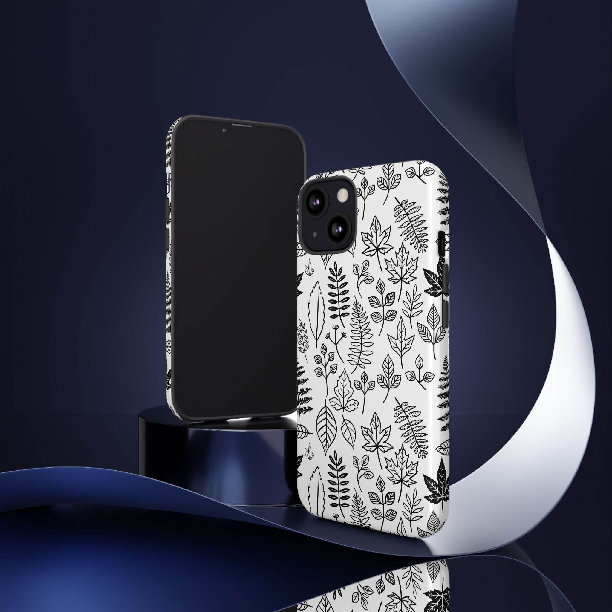 Stylish Phone Case for Nature Lovers, Botanical Design, Gift for Her, Fall Accessories, Customizable Tech Gear