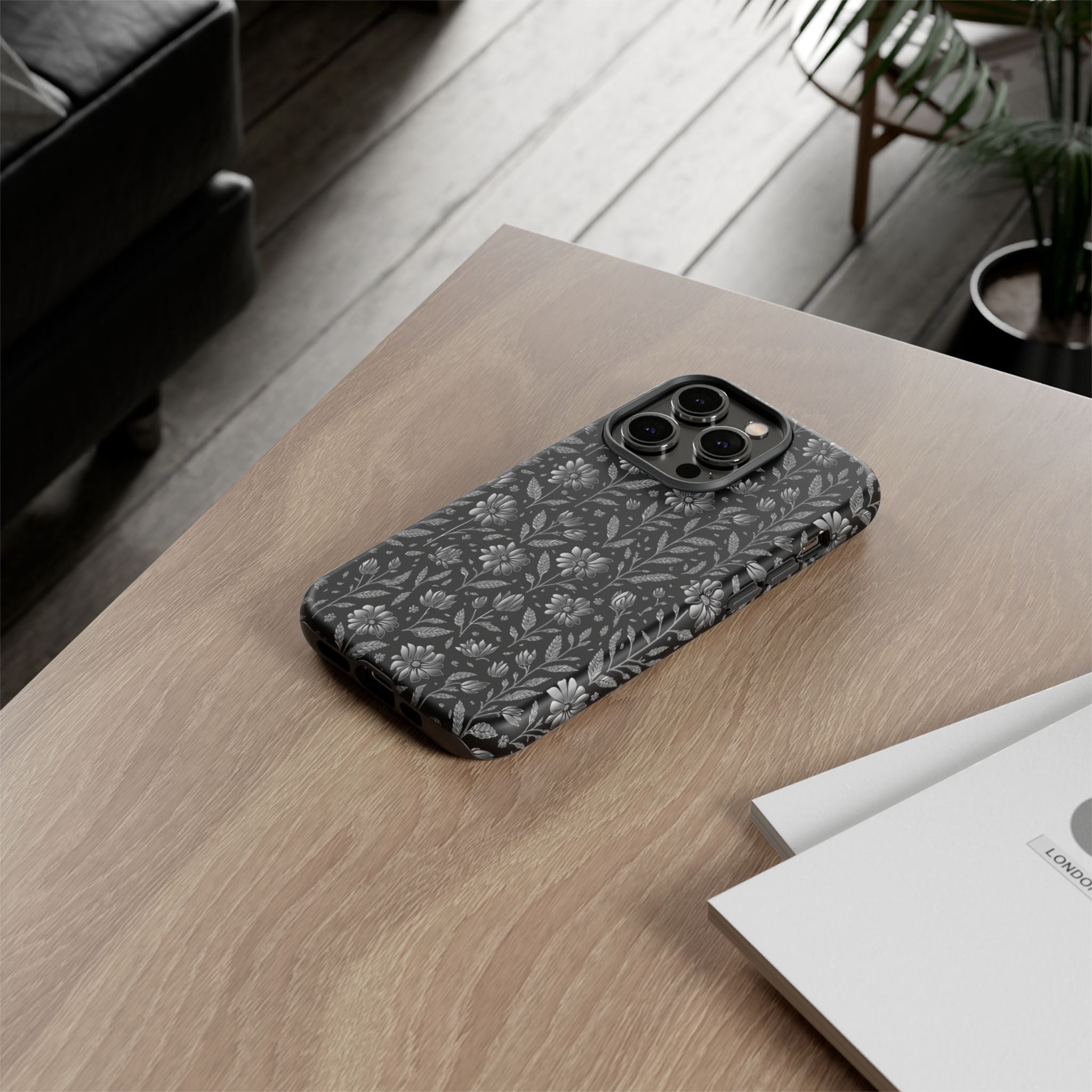 Stylish Floral Phone Case, Tough Floral Case, Botanical Phone Cover, Durable Floral Phone Protector, Gift for Her