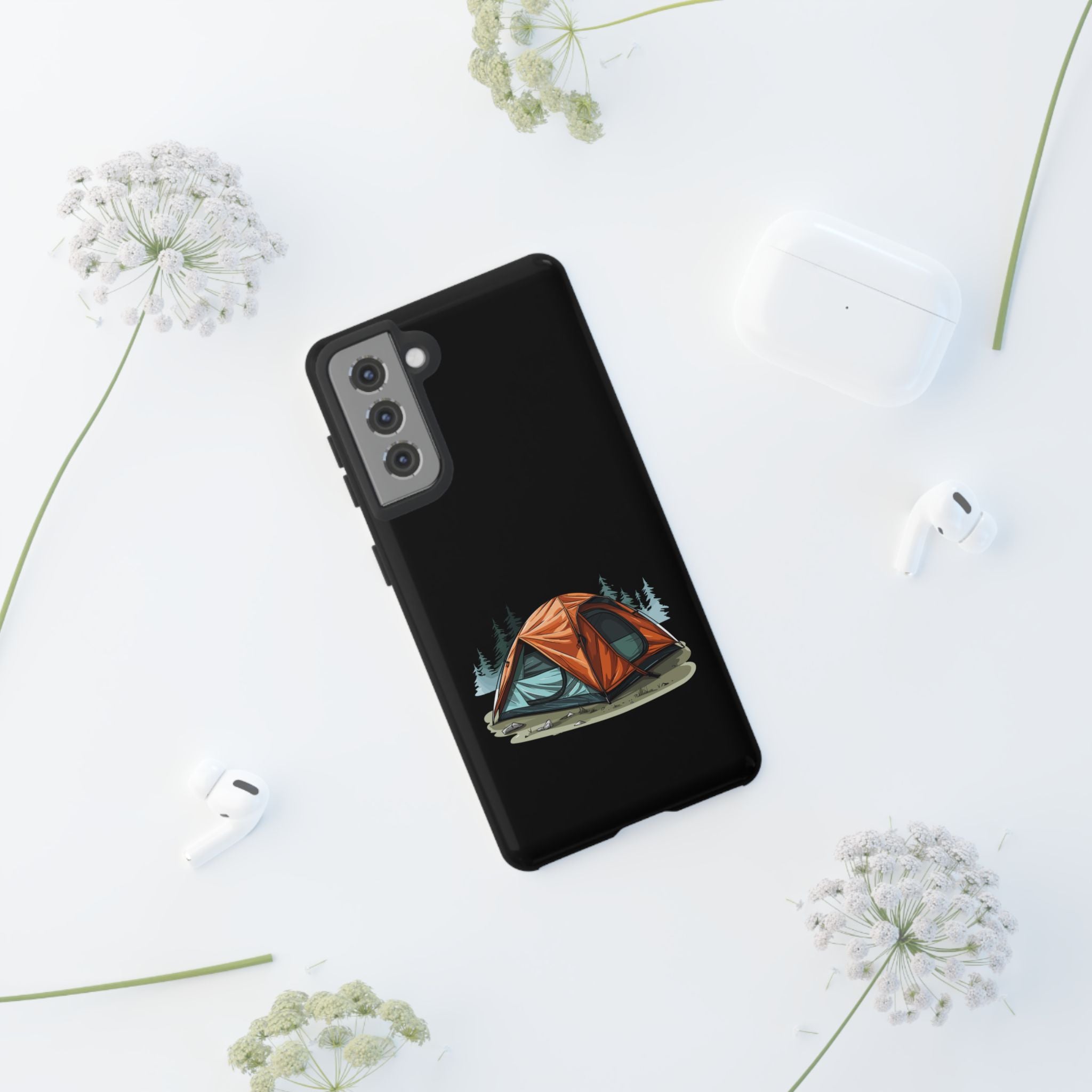 Camping Phone Case, Outdoor Adventure, Nature Lover Gift, Tough Cases, Hiking Accessory, Travel Gear, Camping Vibes