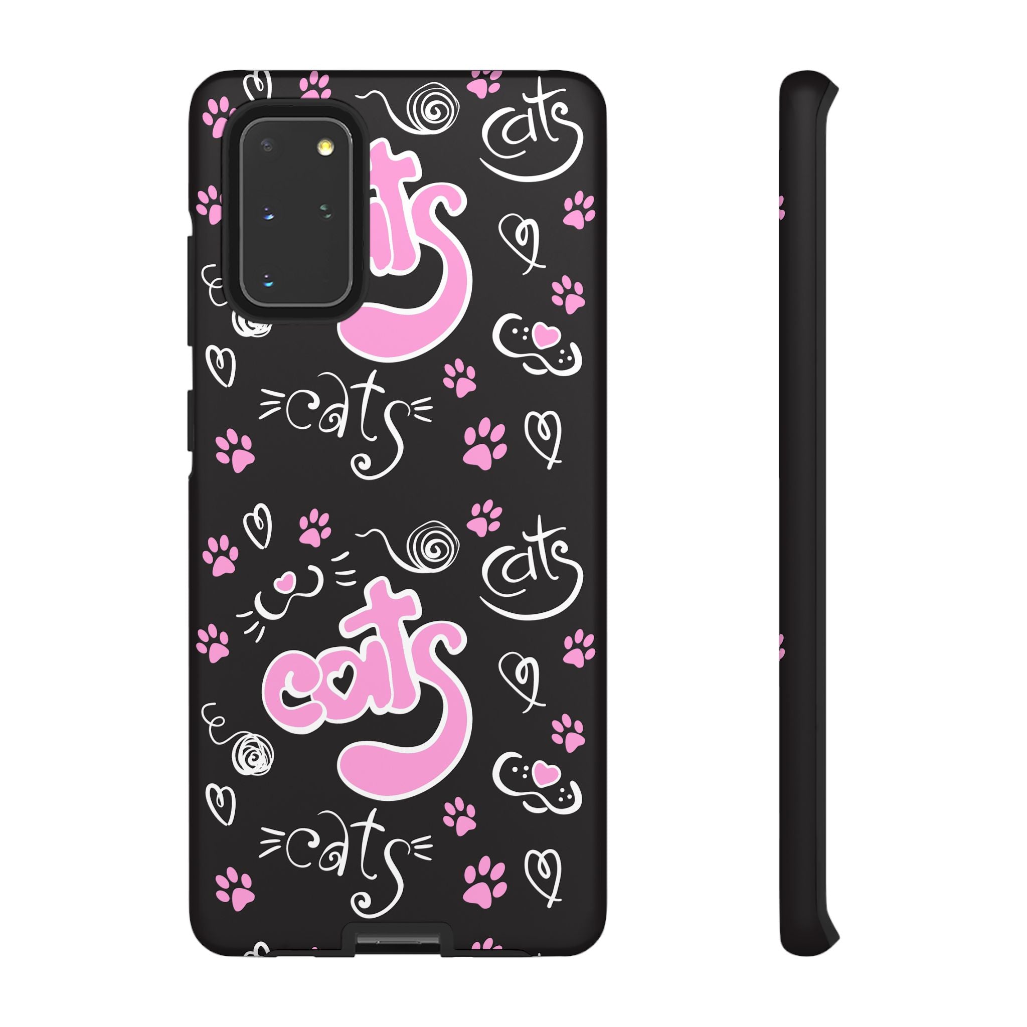 Cute Cat Print Phone Cases, Tough Cases for Cat Lovers, Pet Phone Cover, Gift for Cat Moms, Stylish Phone Accessories