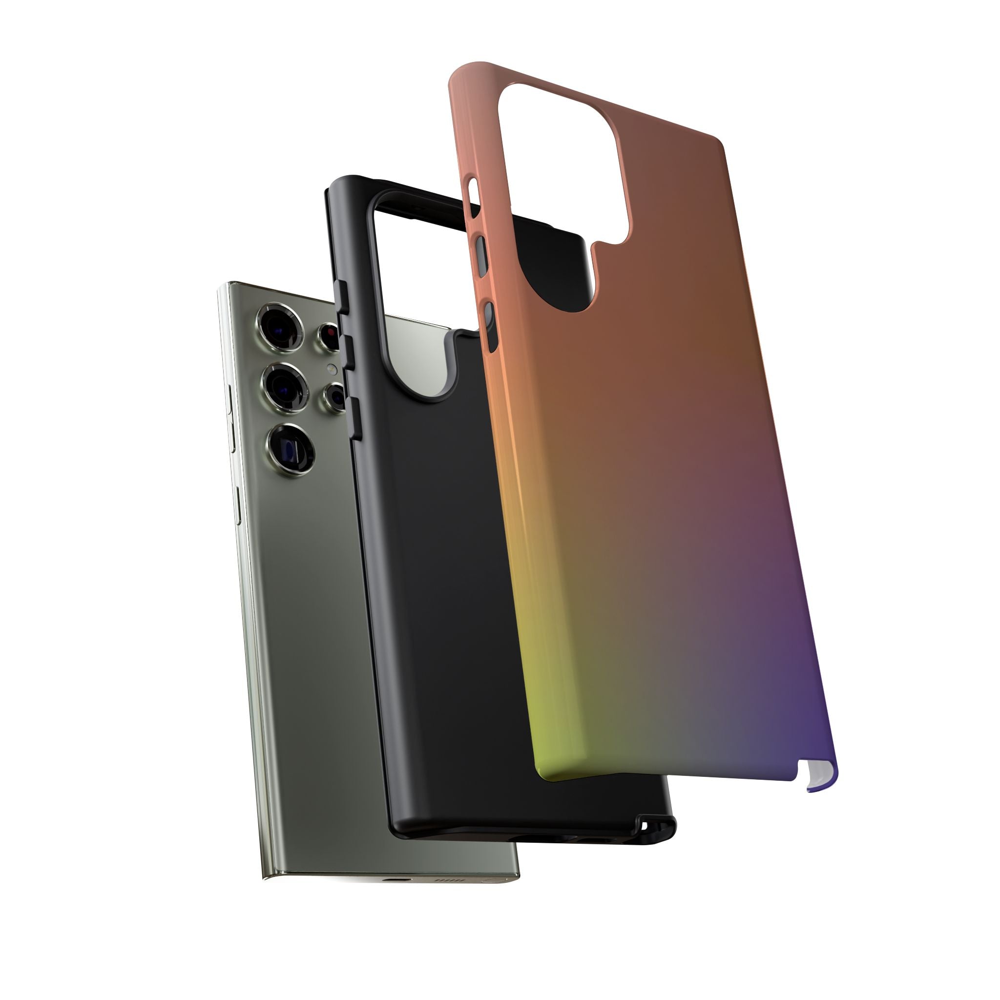Colorful Gradient Phone Case, Tough Cases for iPhone, Customizable Phone Cover, Trendy Tech Accessory, Gift for Tech Lovers