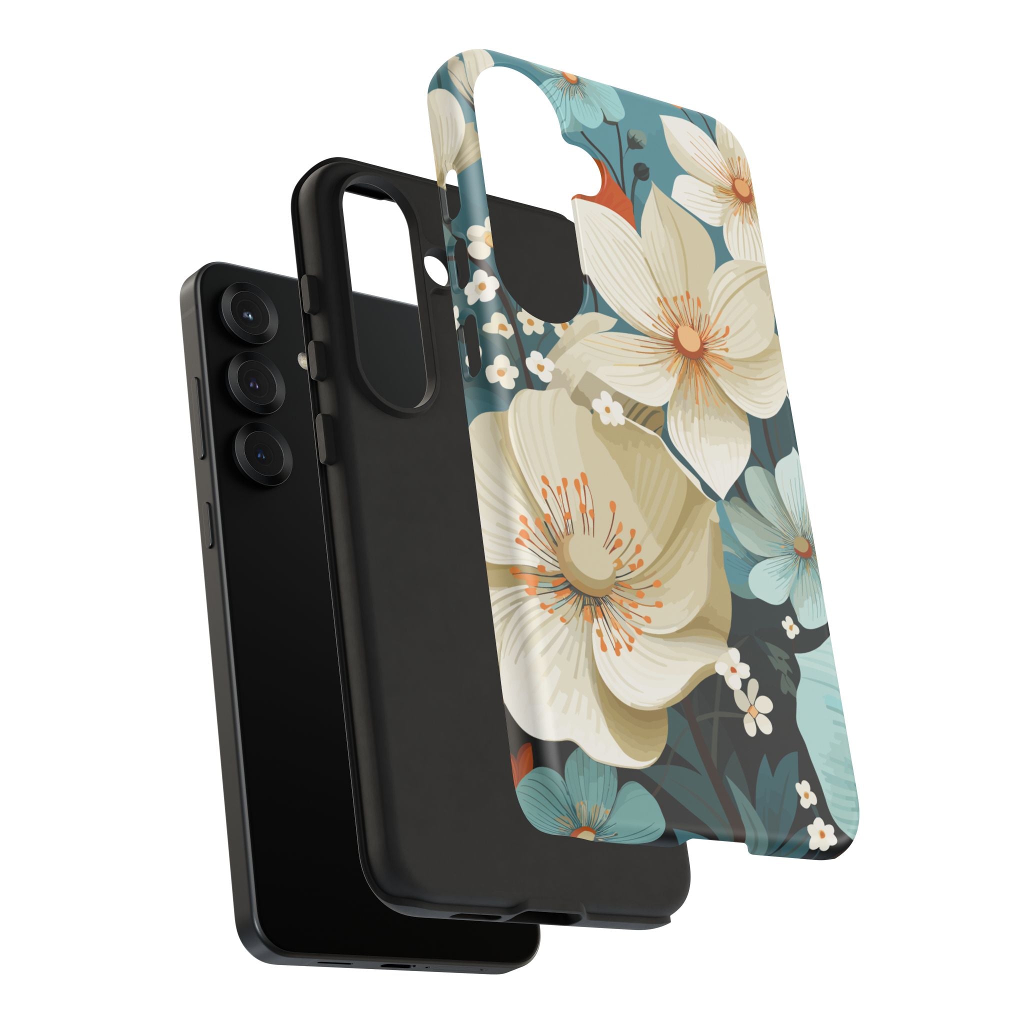 Floral Phone Case, Stylish Tough Cases with Botanical Design, Flower Print Phone Cover, Gifts for Nature Lovers, Eco-Friendly Mobile Cover