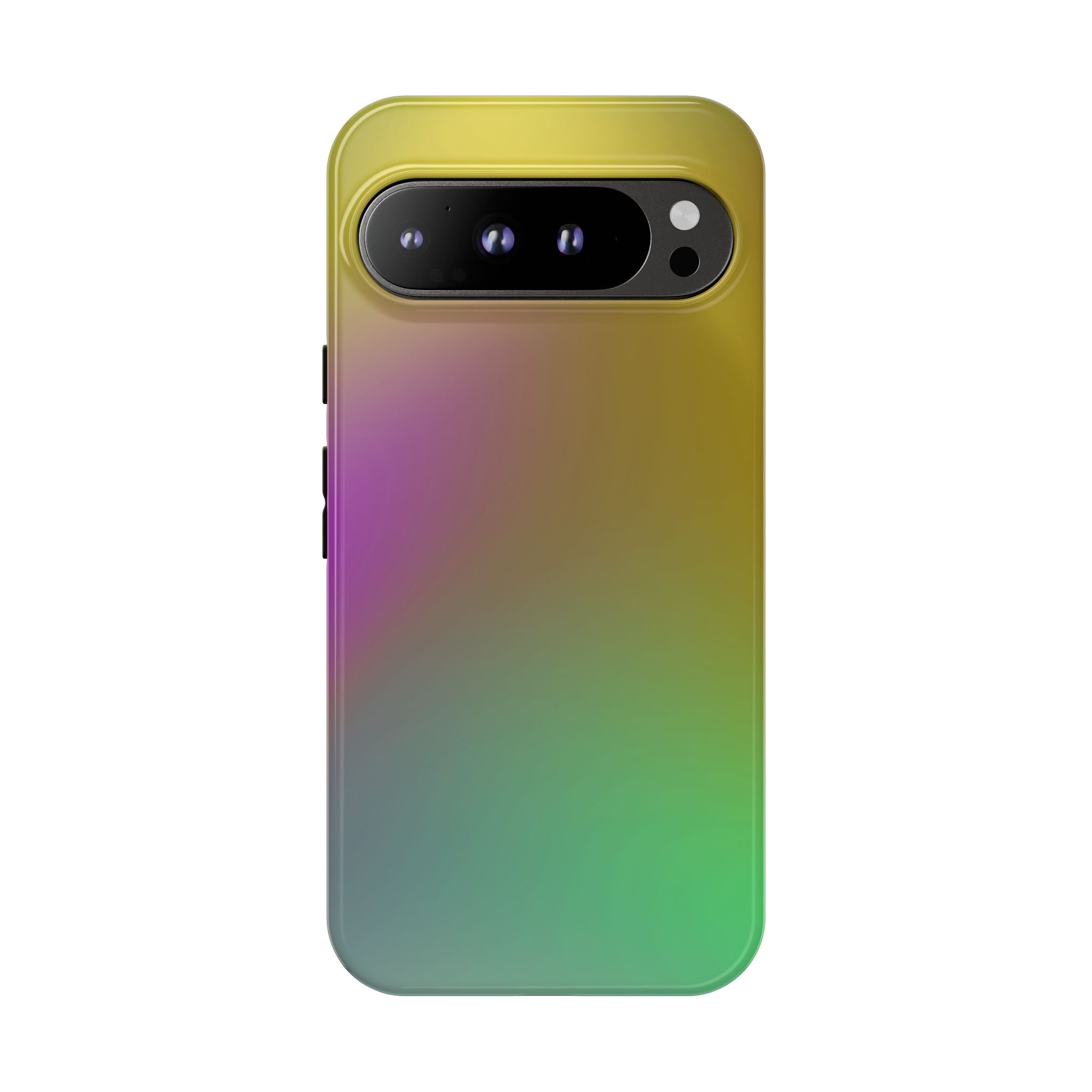 Vibrant Phone Case, Tough Cases, Colorful Phone Cover, Durable Mobile Case, Yellow Green Gradient Design
