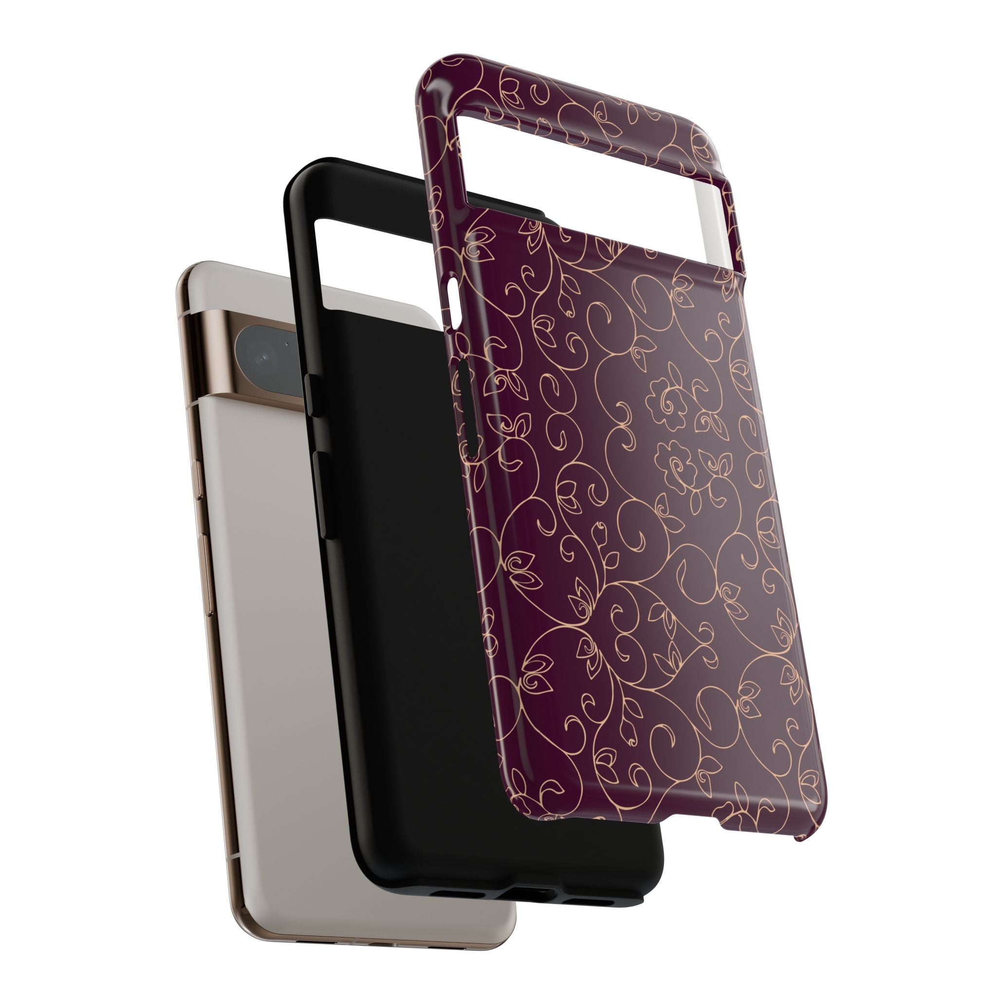 Elegant Floral Phone Case | Durable Mobile Cover, Gift for Her, Floral Design, Stylish Accessory, Phone Protection