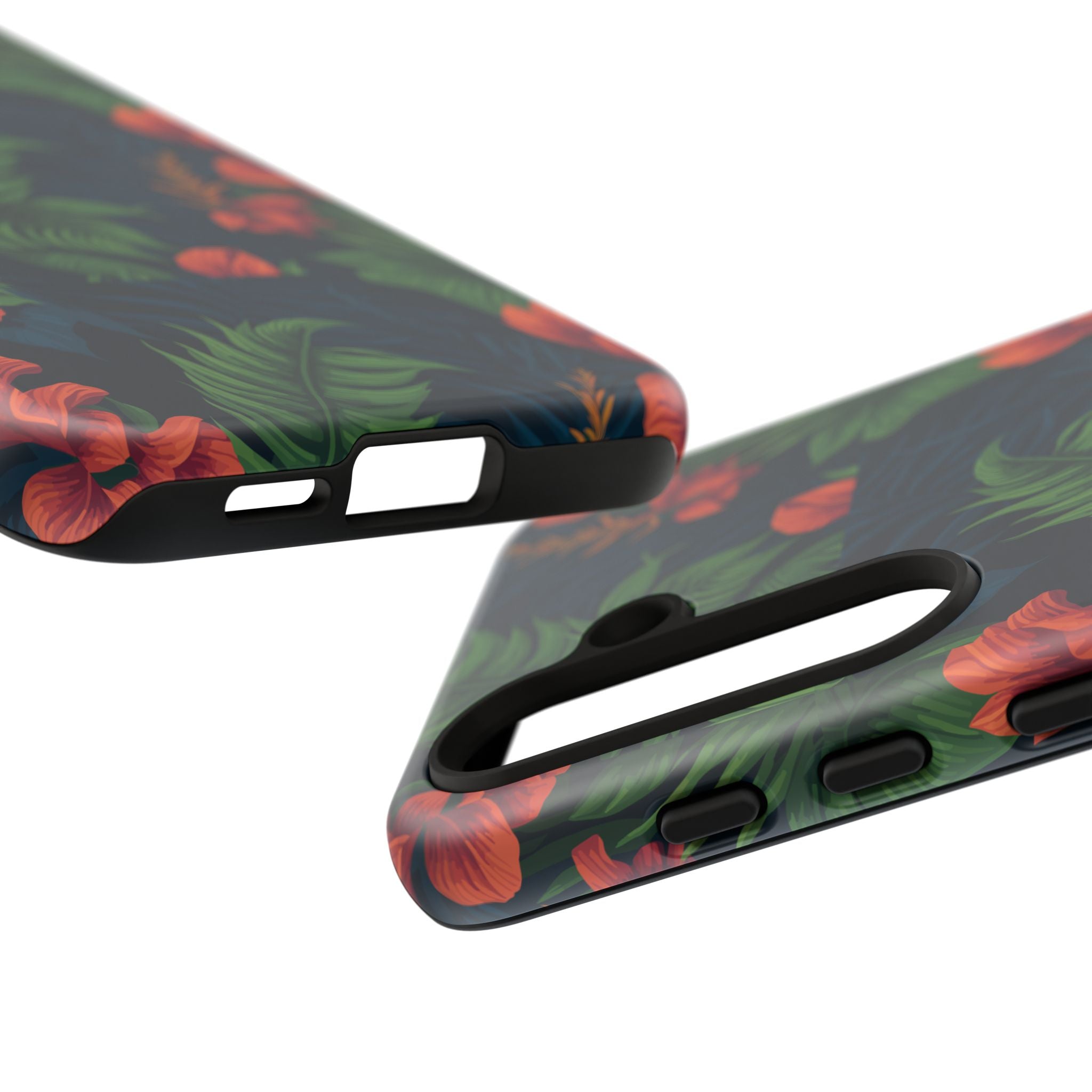 Tropical Phone Case with Floral Design, Eco-Friendly Protection for Summer Vibes, Ideal Gift for Nature Lovers, Vibrant Background