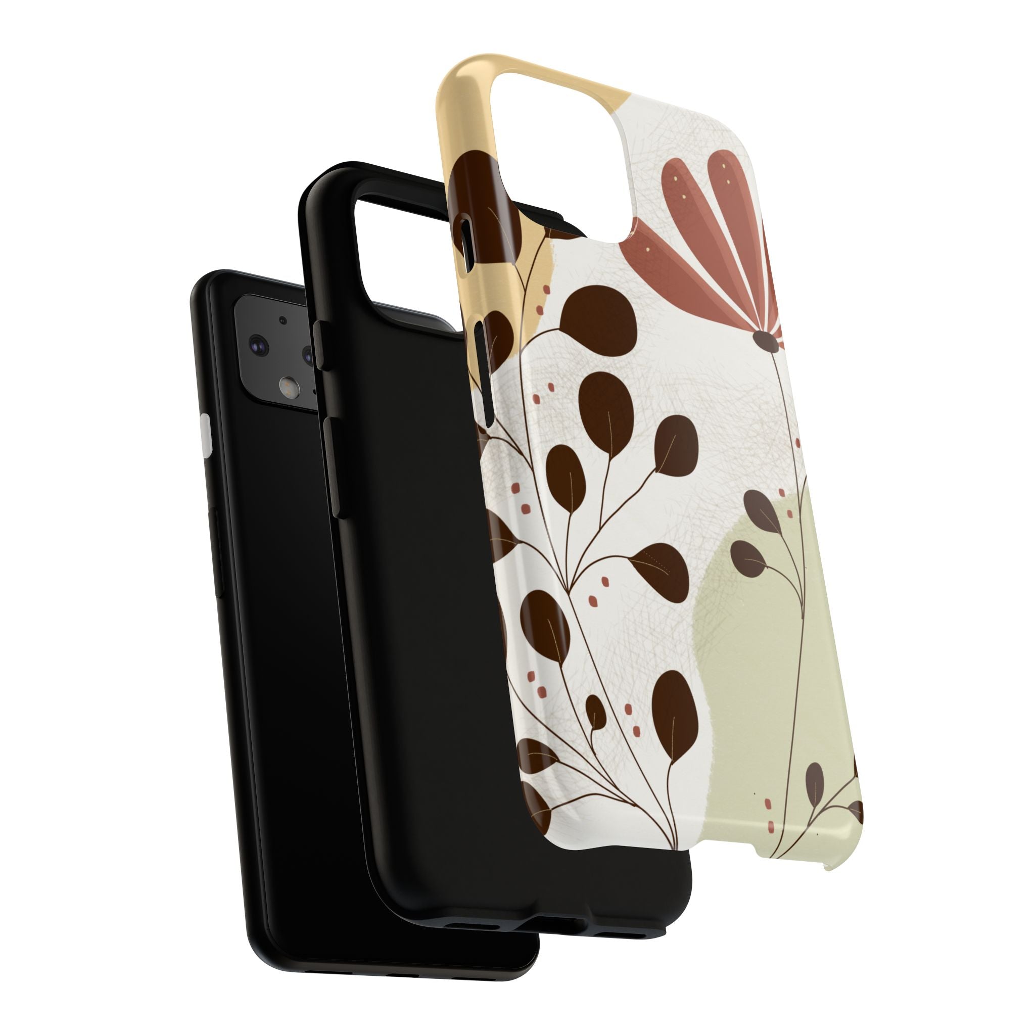 Floral Phone Case - Stylish Tough Cases for Women, Trendy Phone Cover, Gift for Her, Birthday Present, Everyday Use
