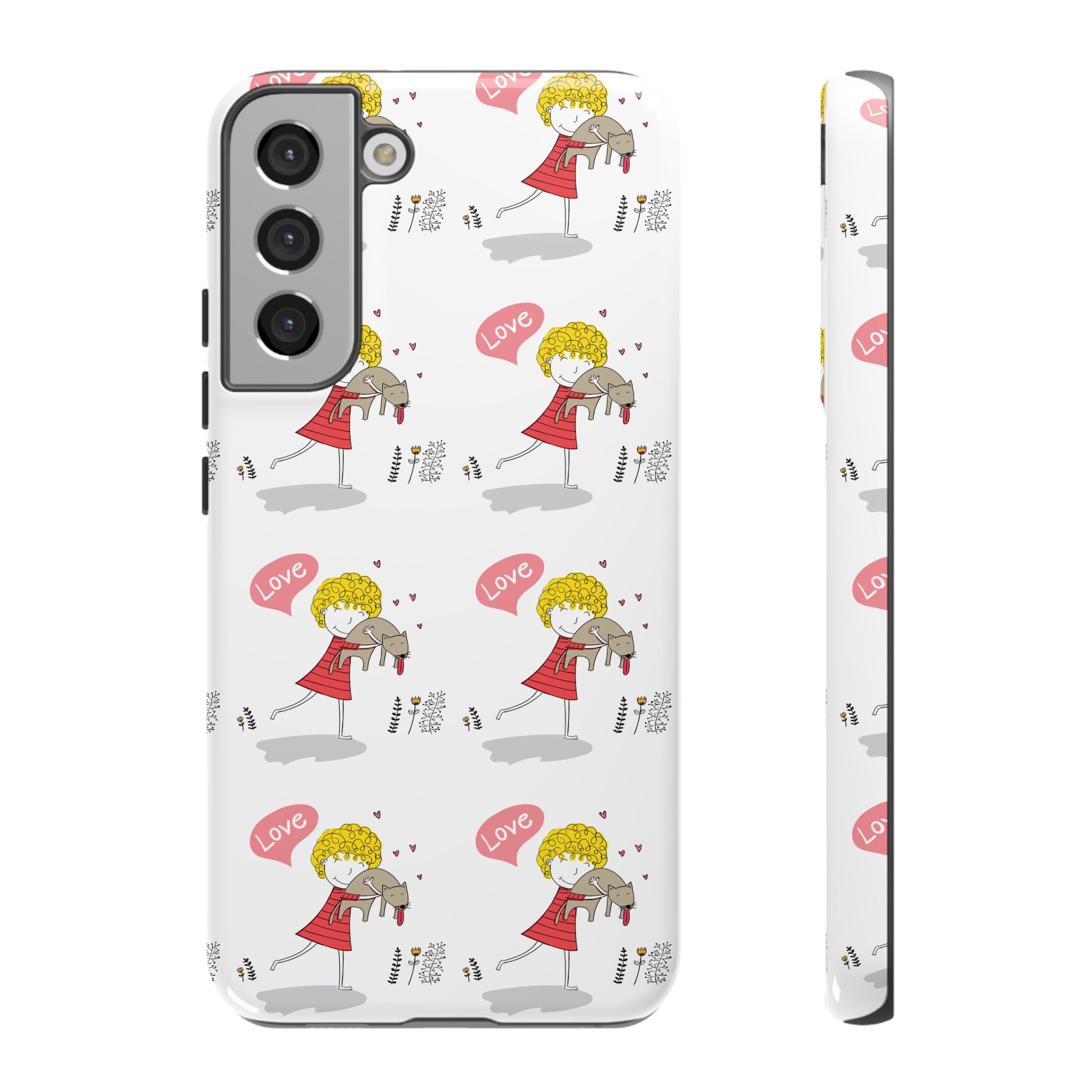 Love-Themed Phone Case | Cute Pet Lover Accessory, Perfect Gift for Birthdays, Anniversaries, Animal Lovers, Valentine's Day