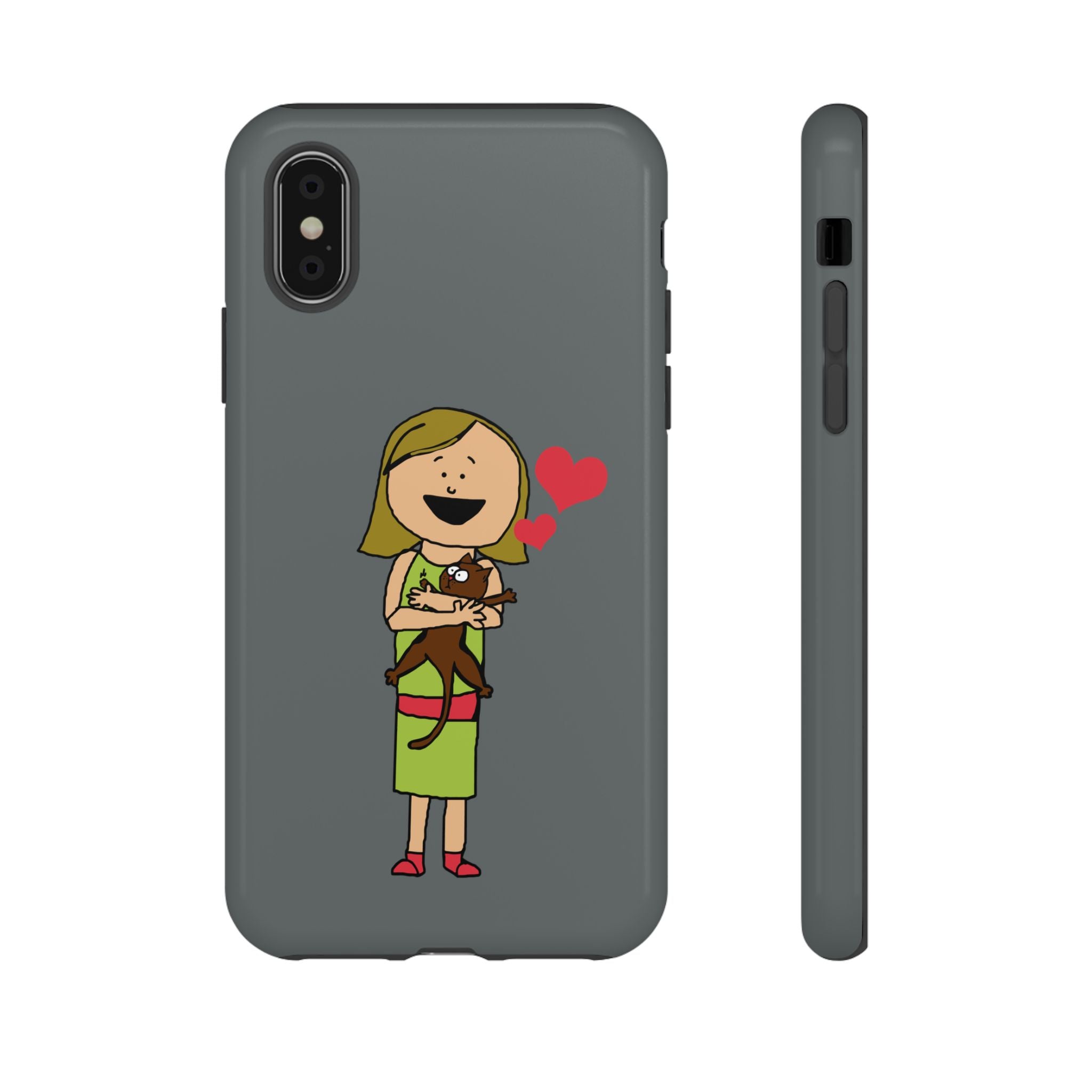 Pet Lover's Phone Case, Cute Animal Phone Cover, Gift for Dog Lovers, Cartoon Design, Fun Smartphone Accessory