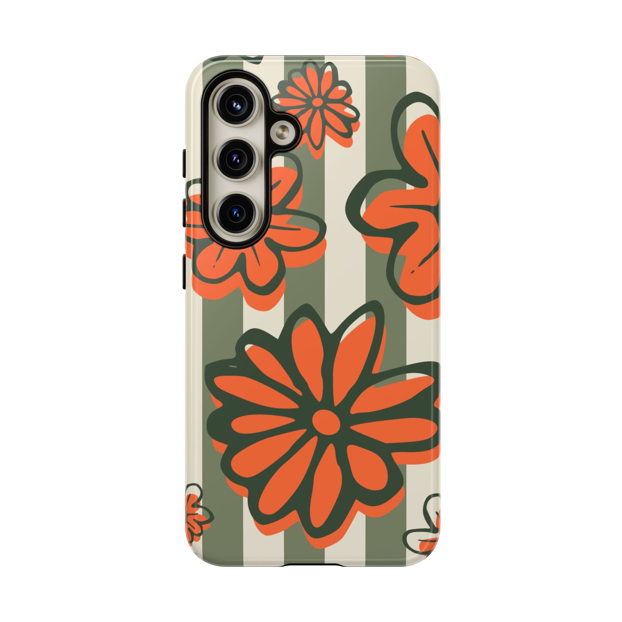 Floral Tough Phone Case - Trendy Protector for Pet Lovers, Super Cute Gift, Floral Design, Stylish Phone Cover, Unique Accessory