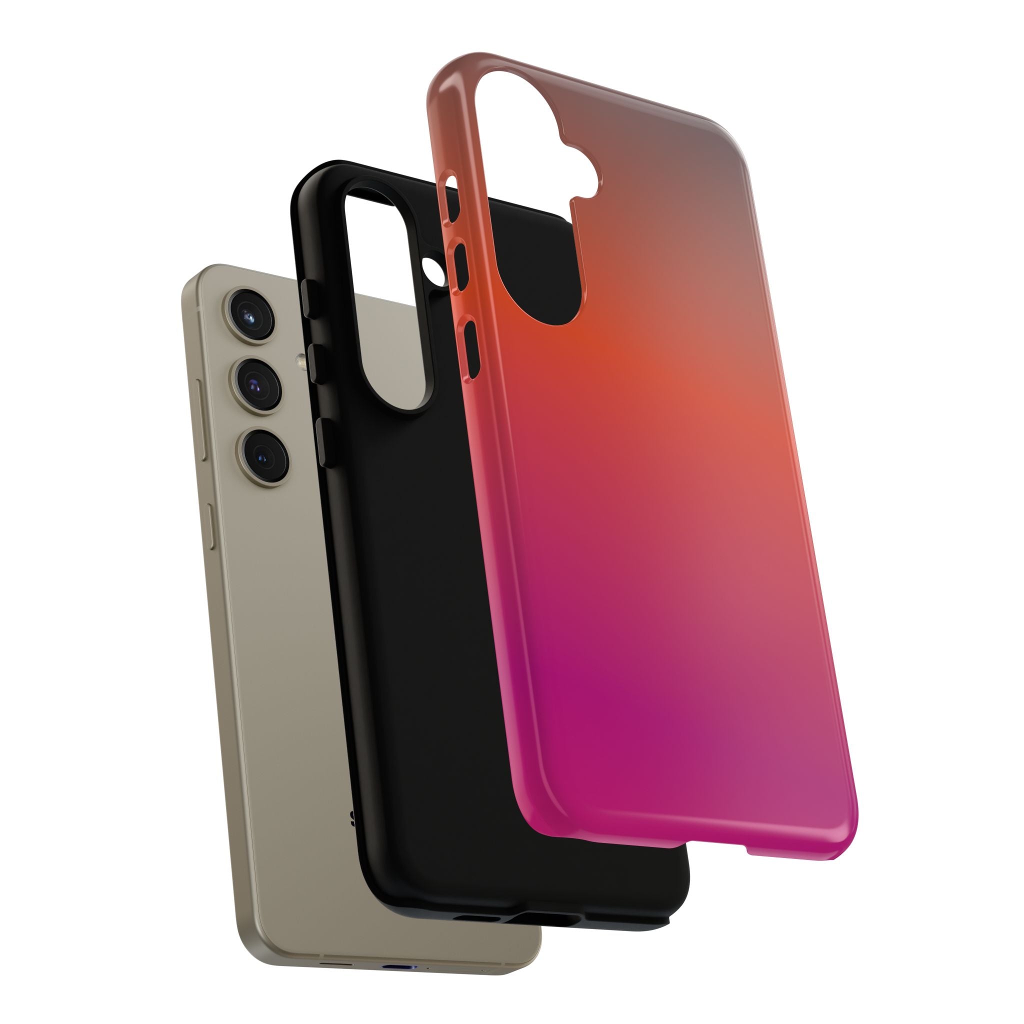 Gradient Phone Case, Custom Tough Case, Durable Phone Accessory, Vibrant Design, Gift for Tech Lovers, Birthday and Holiday Present