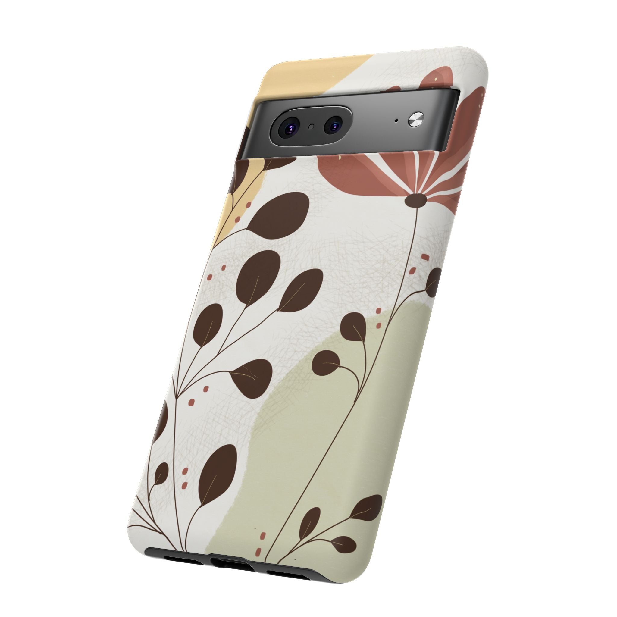 Floral Phone Case - Stylish Tough Cases for Women, Trendy Phone Cover, Gift for Her, Birthday Present, Everyday Use