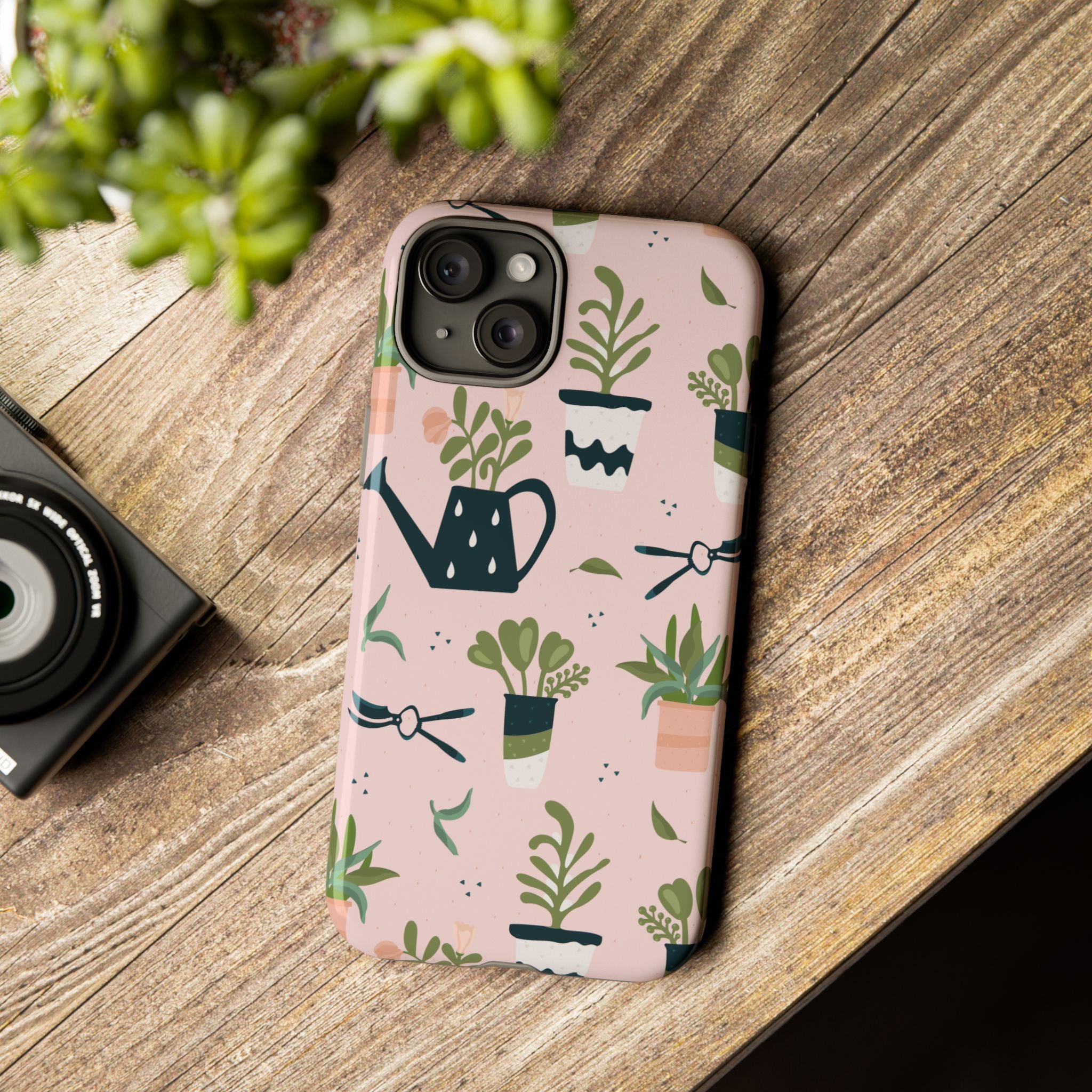 Floral Phone Case, Cute Plant Lover Case, Gift for Gardeners, Phone Cover, Green Thumb Accessories, Mother's Day Gift