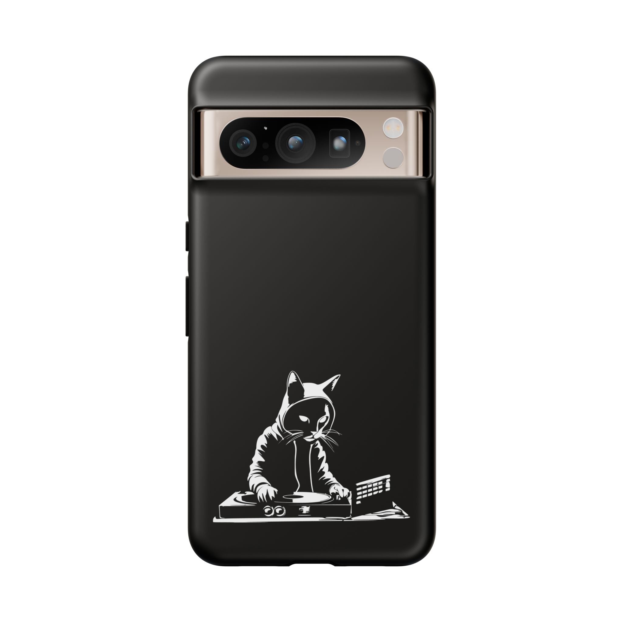 Cat DJ Phone Case | Stylish Tough Cases for Music Lovers, Gift for Cat Owners, Unique Phone Accessory, Cool Tech Gear