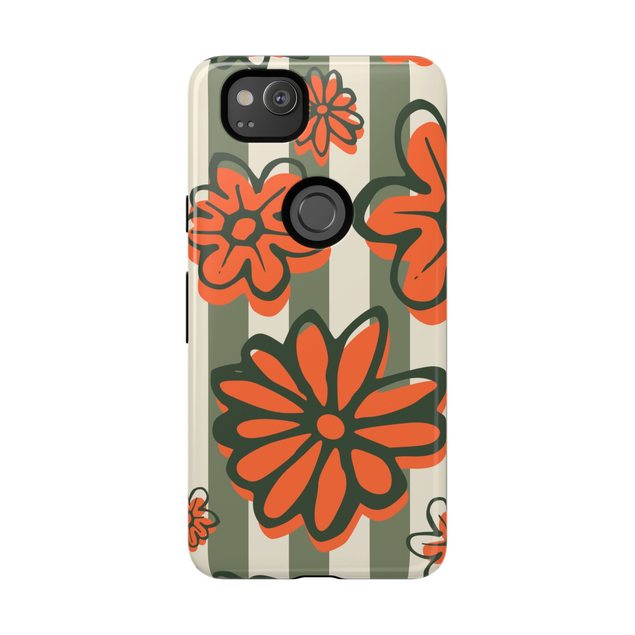 Floral Tough Phone Case - Trendy Protector for Pet Lovers, Super Cute Gift, Floral Design, Stylish Phone Cover, Unique Accessory