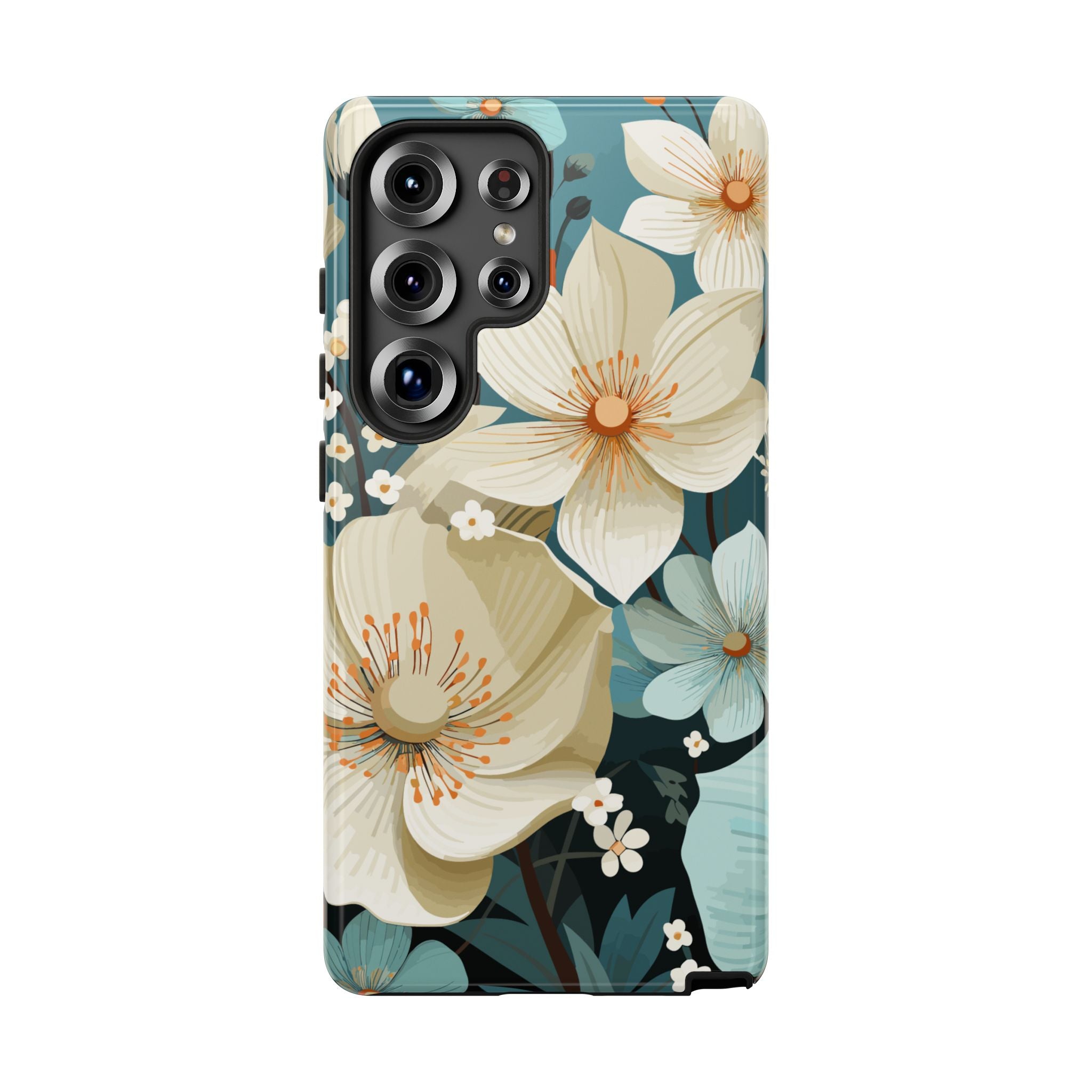 Floral Phone Case, Stylish Tough Cases with Botanical Design, Flower Print Phone Cover, Gifts for Nature Lovers, Eco-Friendly Mobile Cover