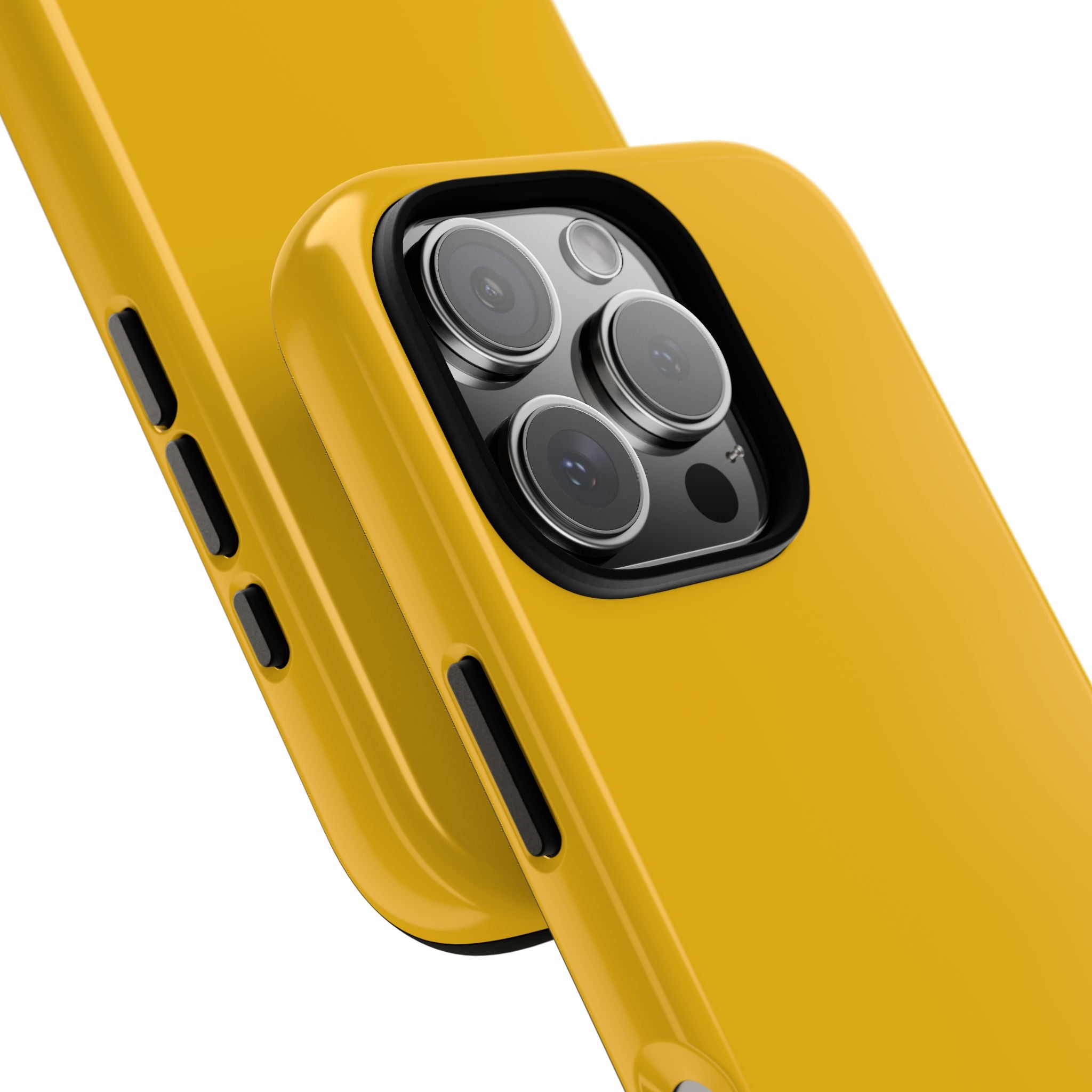 Motorcycle Phone Case, Tough Phone Cover, Gift for Bikers, Durable Tech Accessory, Yellow Motorcycle Design