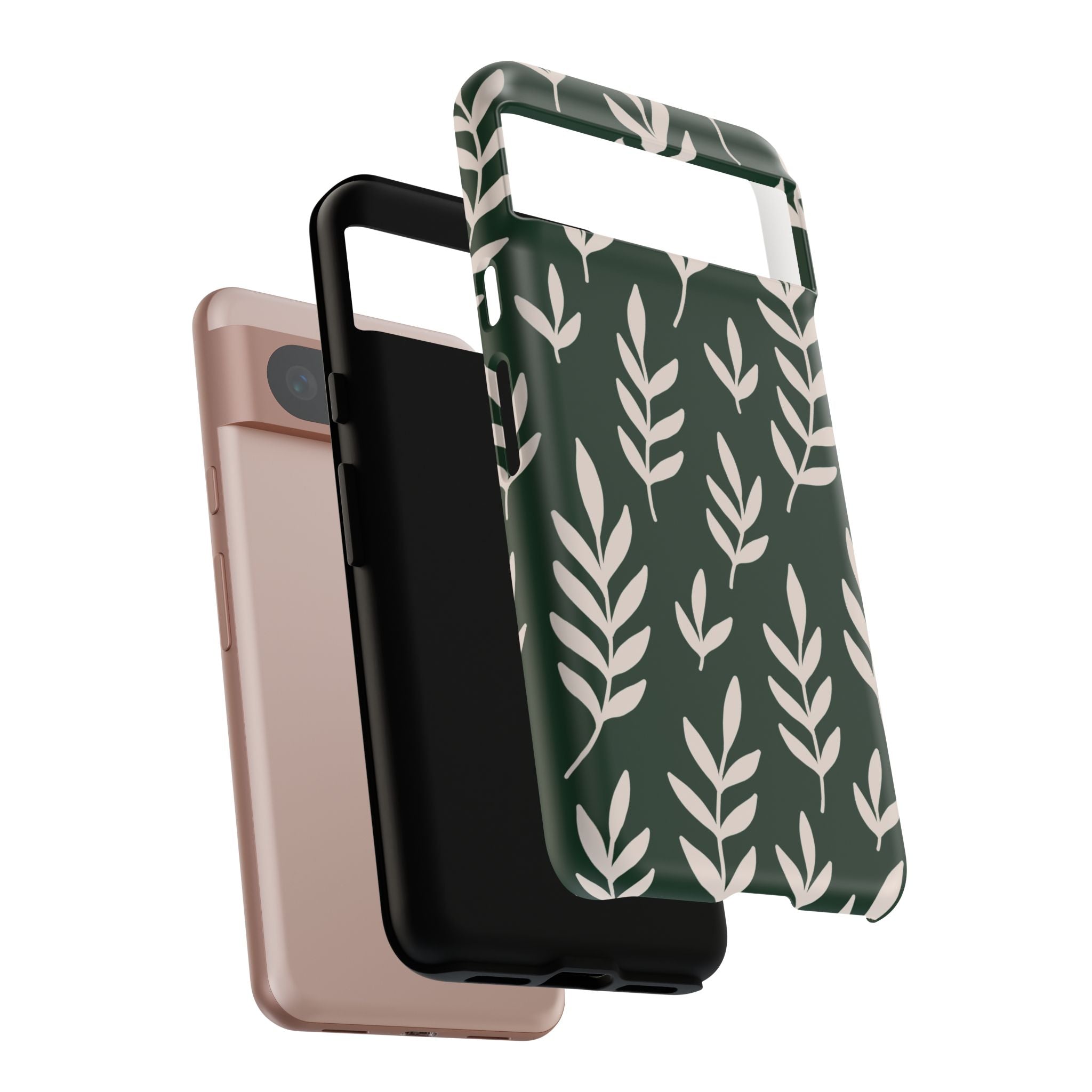 Leafy Phone Case, Tough Cases for Nature Lovers, Green Leaf Design, Eco-Friendly, Stylish Mobile Cover, Gift for Her