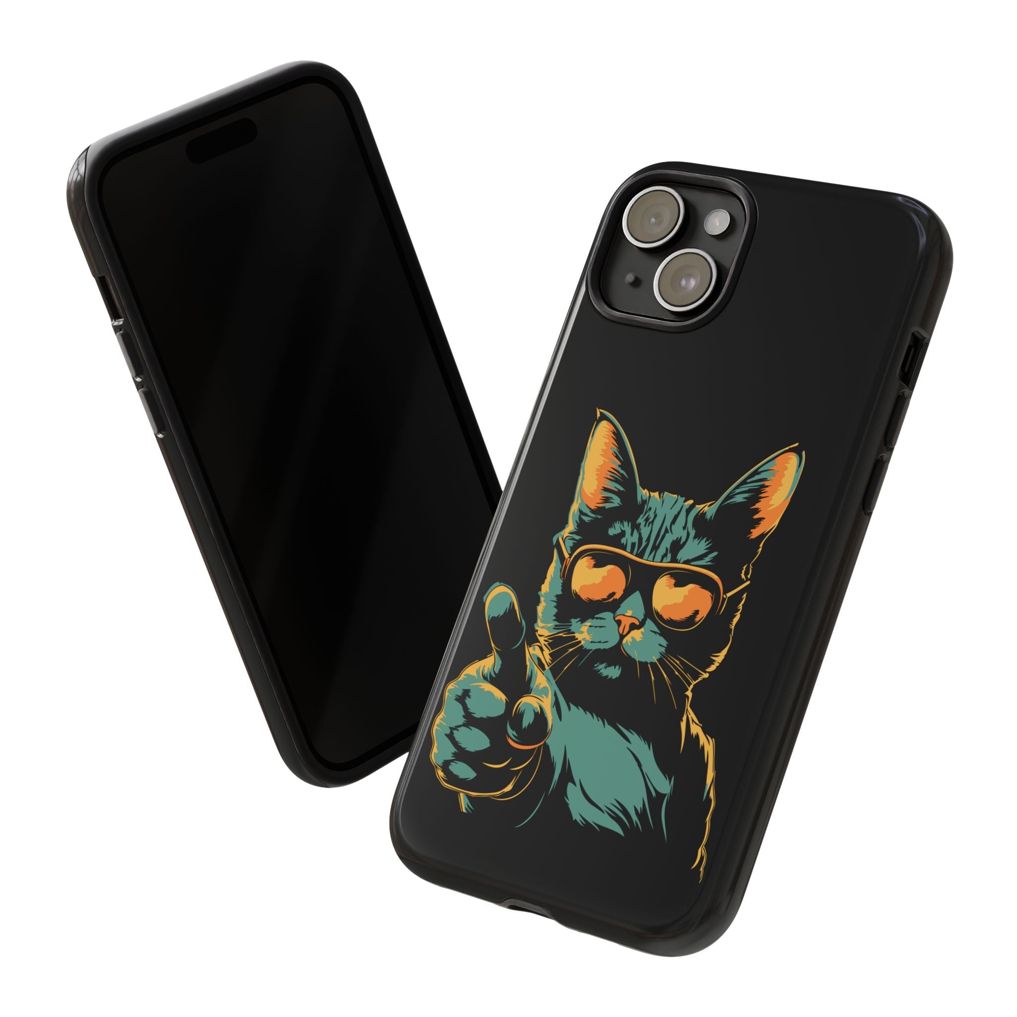 Cool Cat Phone Case, Stylish Phone Cover, Pet Lover Gift, Cute Cat Design, Fun Cat Accessories