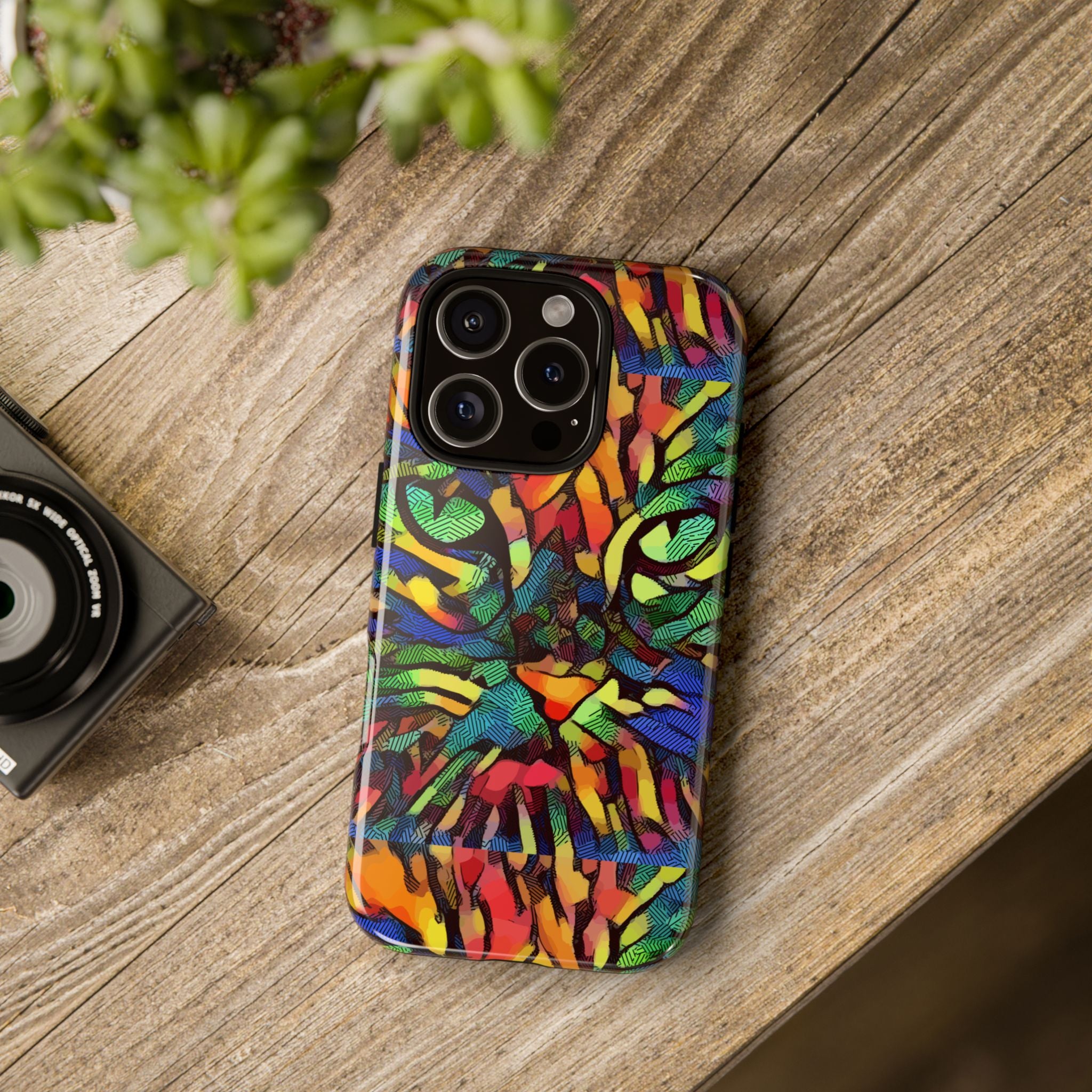 Colorful Phone Cases for Vibrant Style - Tough Cases, Unique Gifts, Animal Print, Artistic Design, Phone Accessories, Eco-Friendly