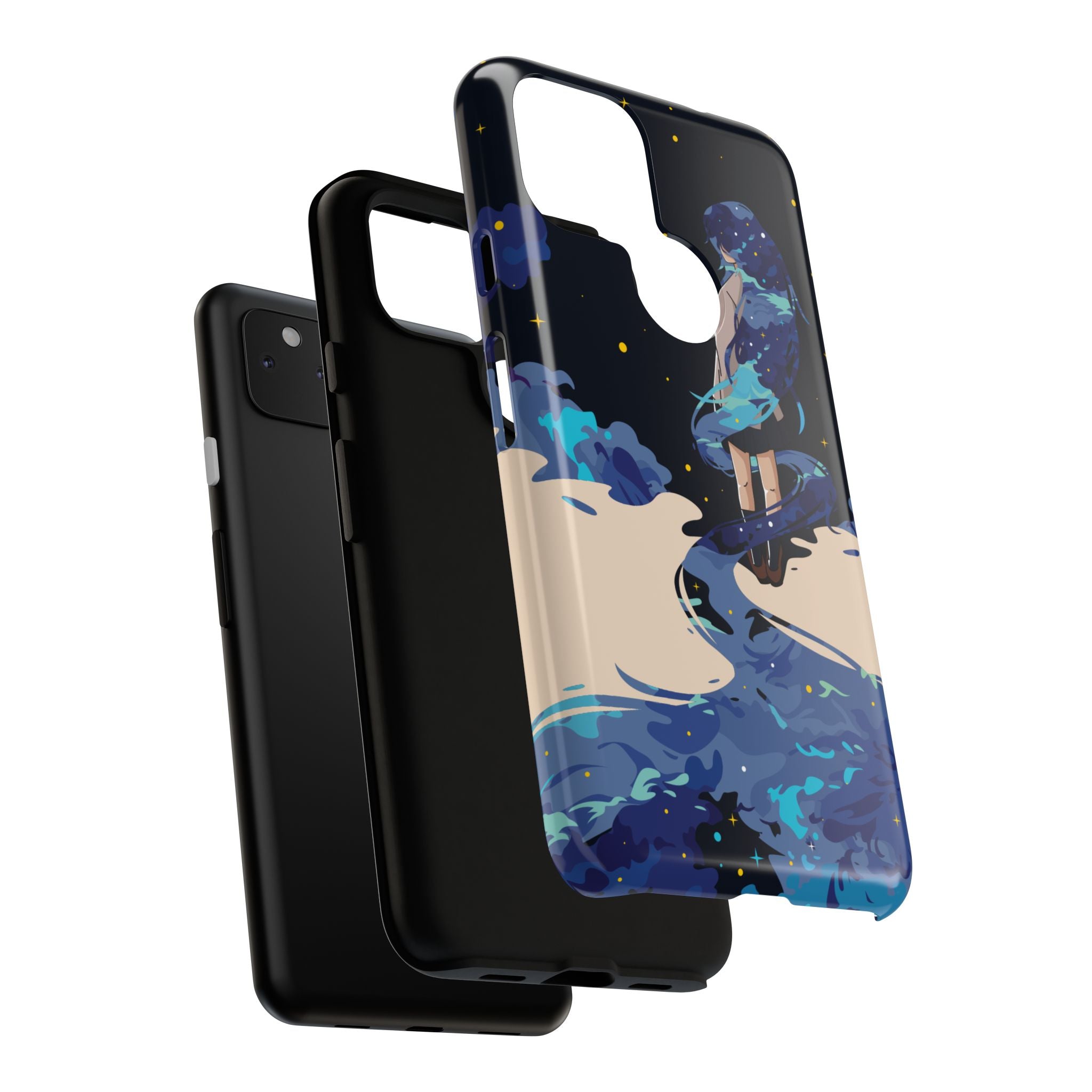 Galaxy-Inspired Phone Case, Celestial Design, Tough Phone Cover, Gift for Space Lovers, Artsy Accessories, Unique Merchandise