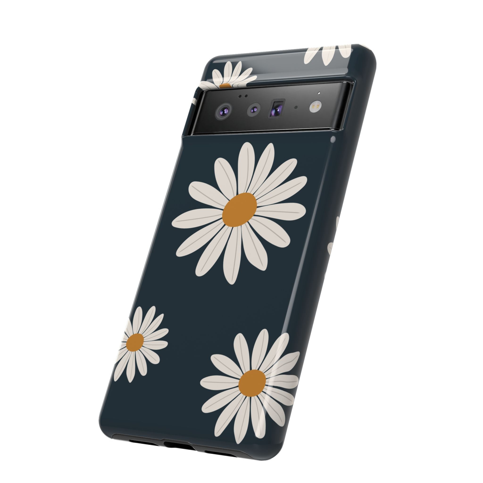 Daisy Phone Case, Floral Phone Cover, Tough Phone Case, Gift for Flower Lovers, Smartphone Accessory, Spring Design
