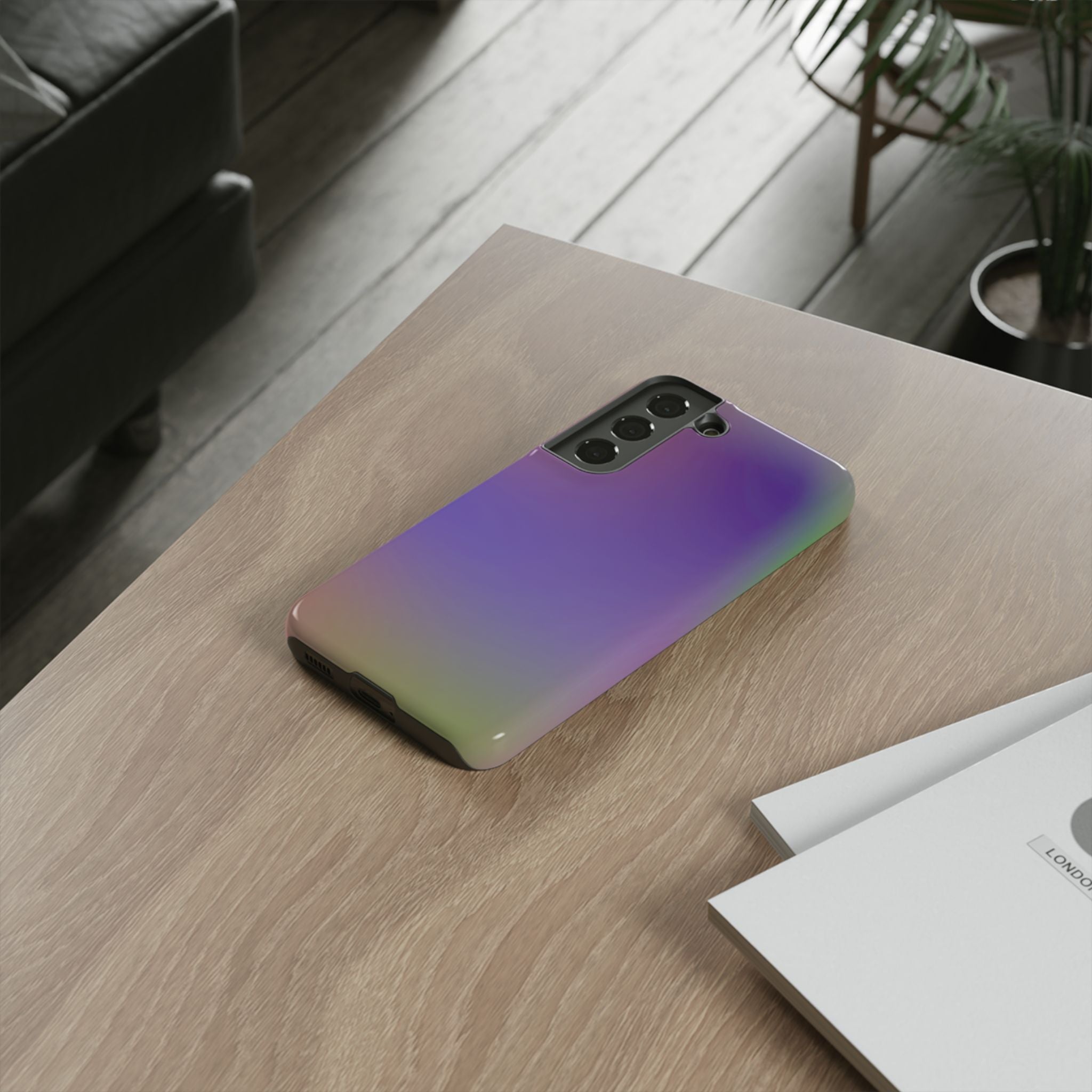 Colorful Phone Case, Tough Phone Cover, Gradient Design Case, Stylish Mobile Accessories, Unique Gift for Her