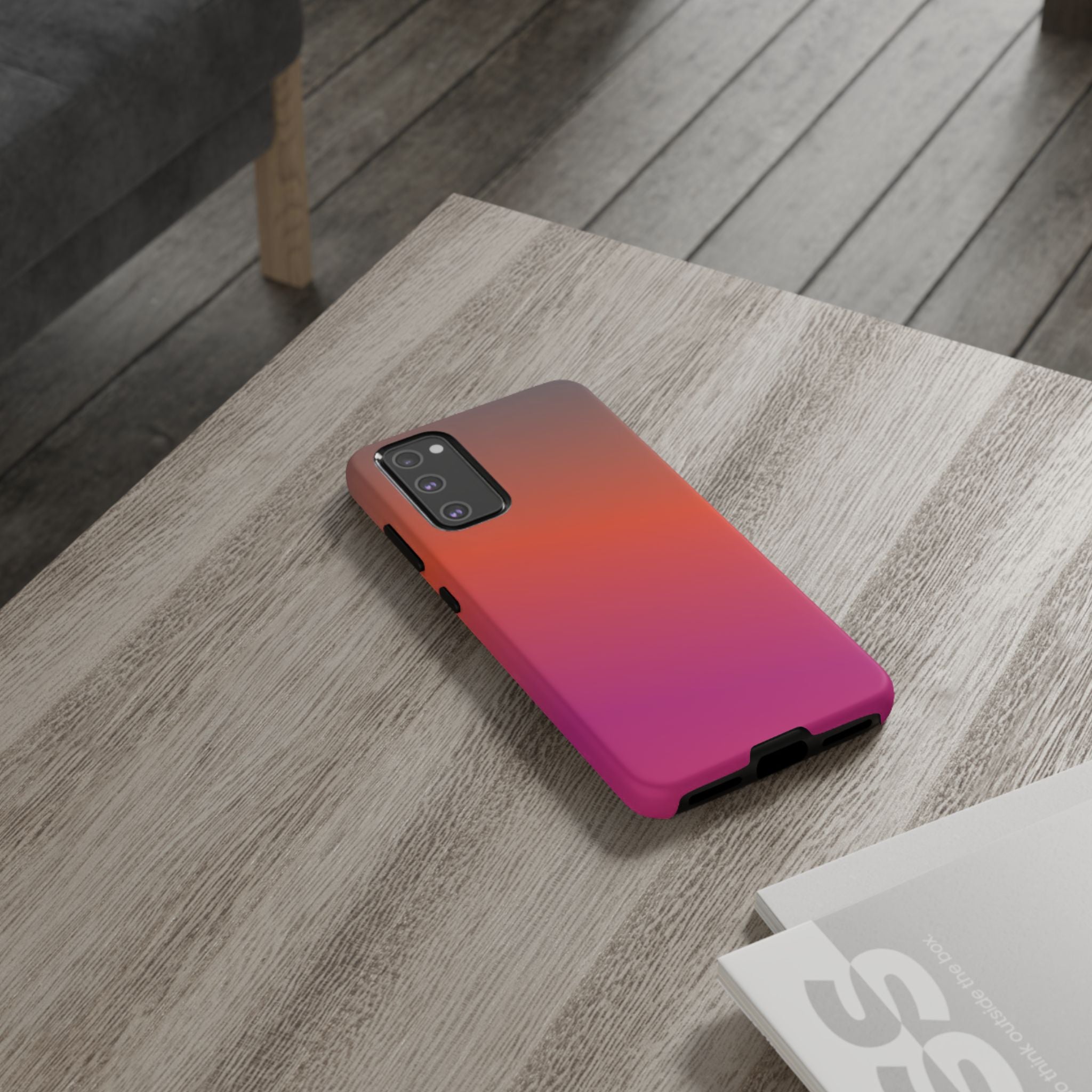 Gradient Phone Case, Custom Tough Case, Durable Phone Accessory, Vibrant Design, Gift for Tech Lovers, Birthday and Holiday Present