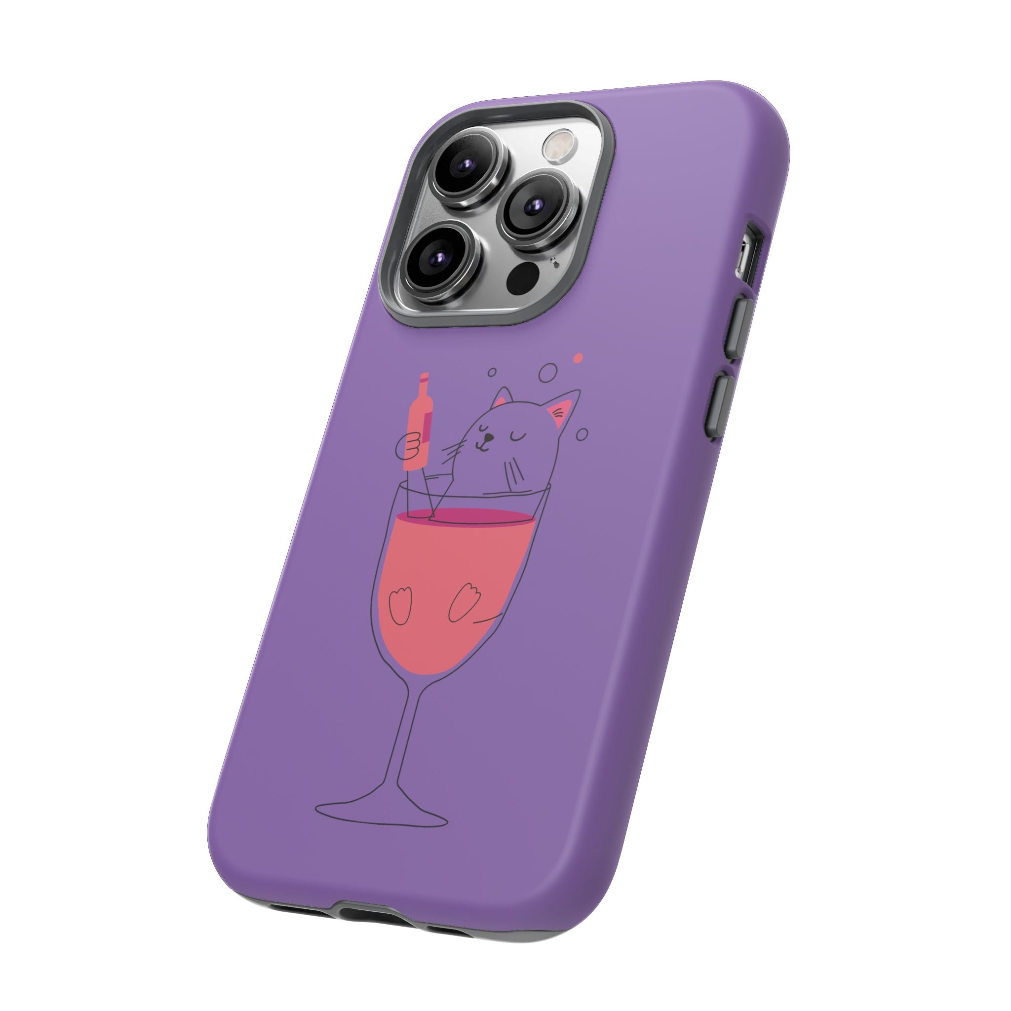Cute Cat Phone Case, Fun Gift for Cat Lovers, Colorful Phone Cover, Pet Lover Accessory, Unique Cat Themed Case