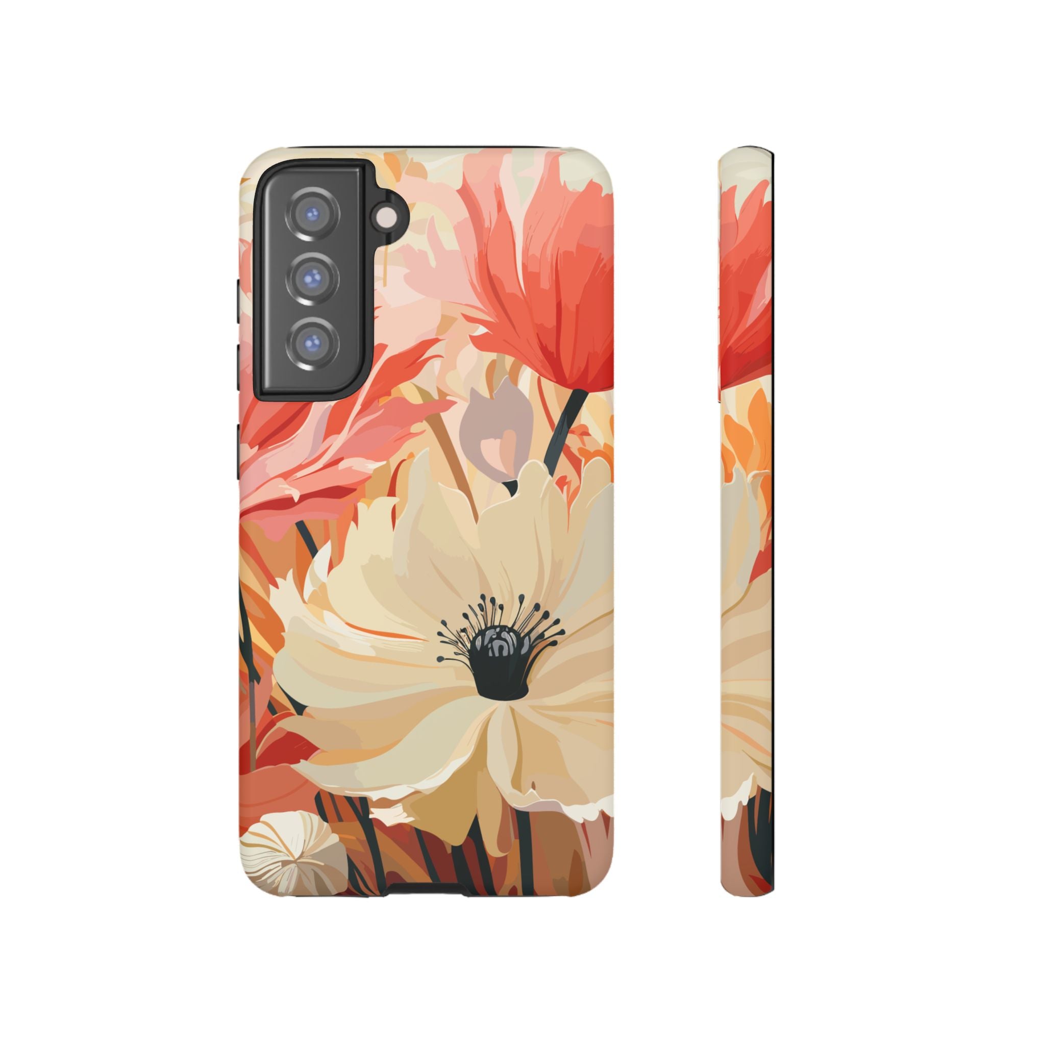Floral Phone Case, Tough Protective Cover for Floral Lovers, Perfect Gift for Friends, Spring Celebration, Art Lovers Gift