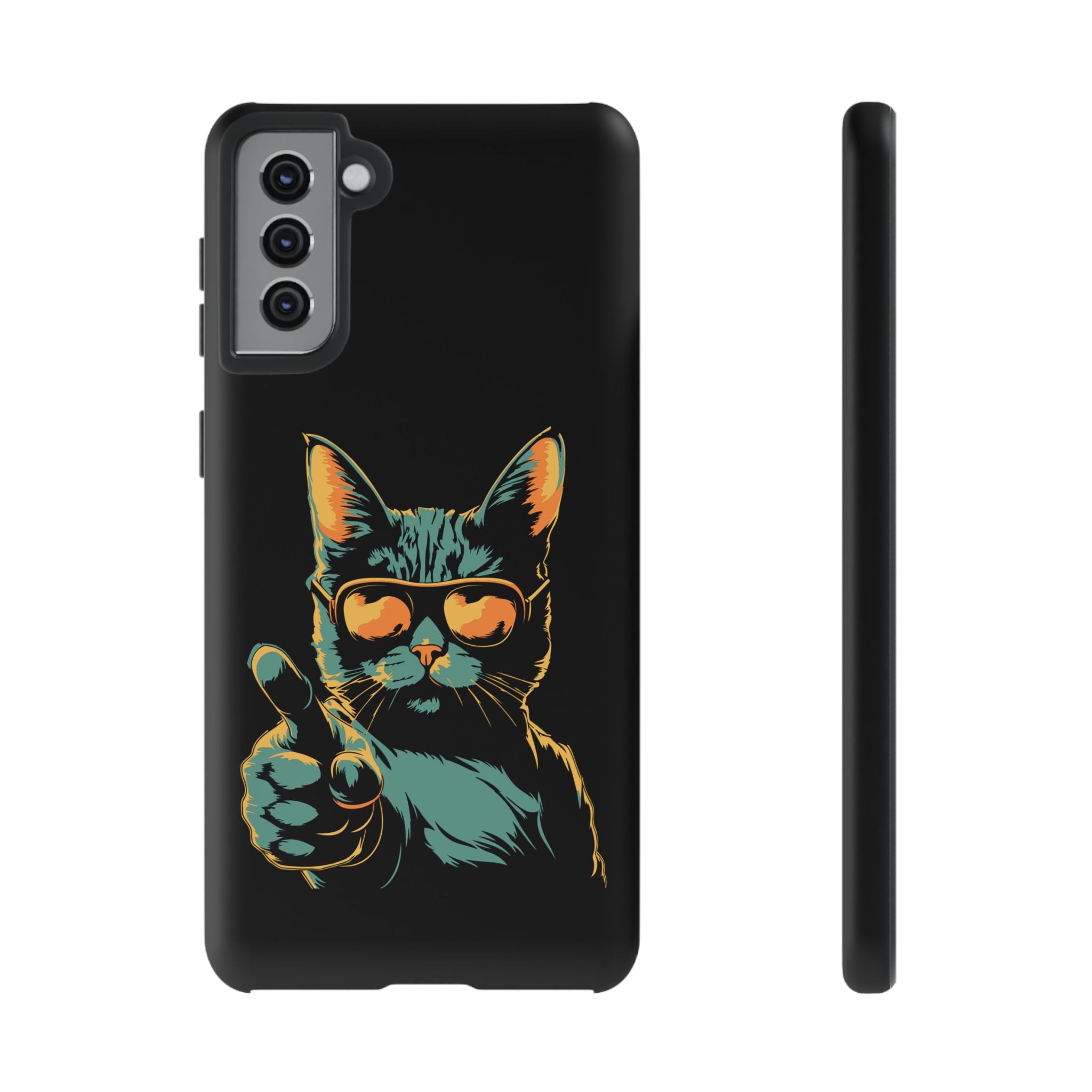 Cool Cat Phone Case, Stylish Phone Cover, Pet Lover Gift, Cute Cat Design, Fun Cat Accessories