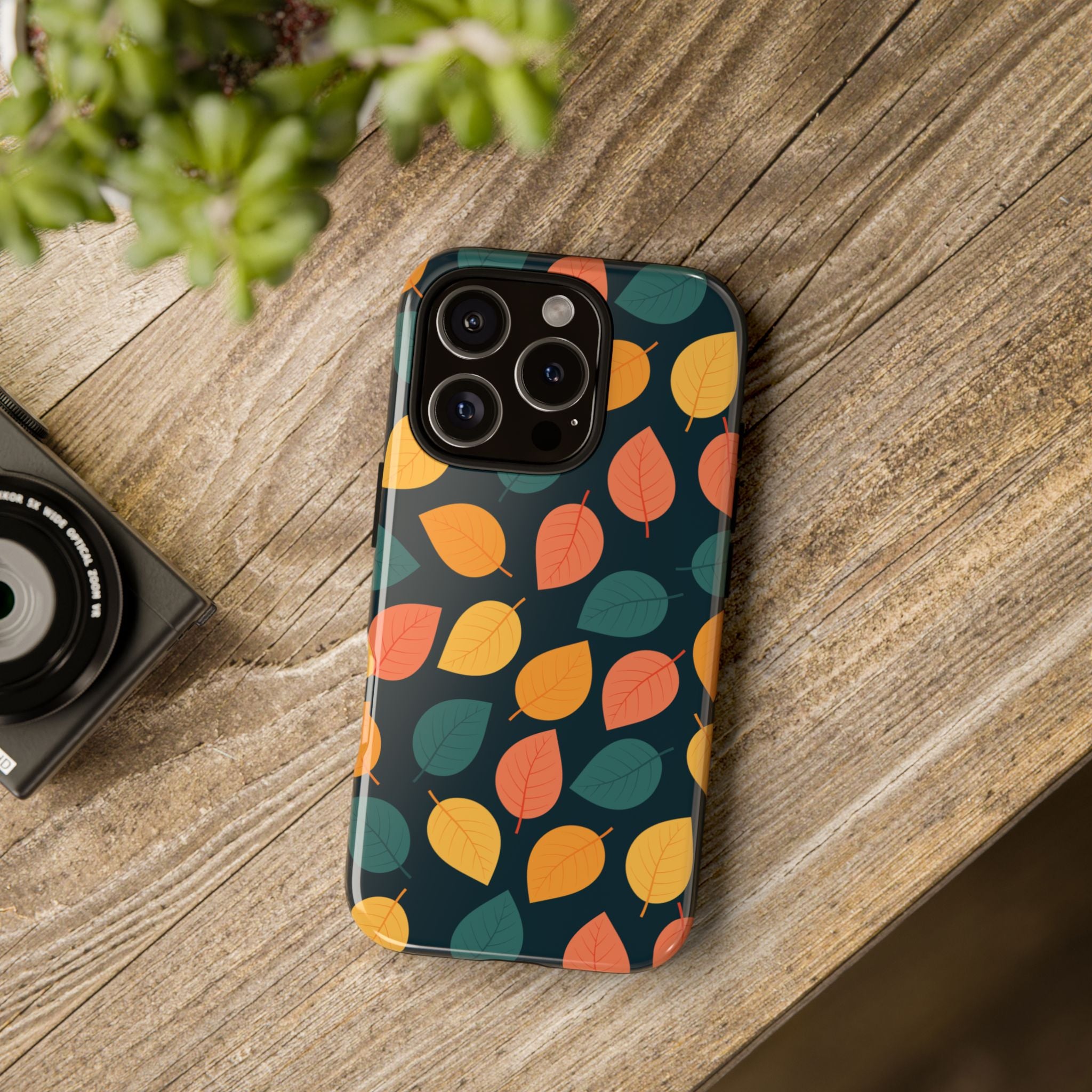 Autumn Leaves Phone Case - Protective Cell Phone Cover, Fall Aesthetic, Nature Lover Gift, Seasonal Accessories, Eco-Friendly Case