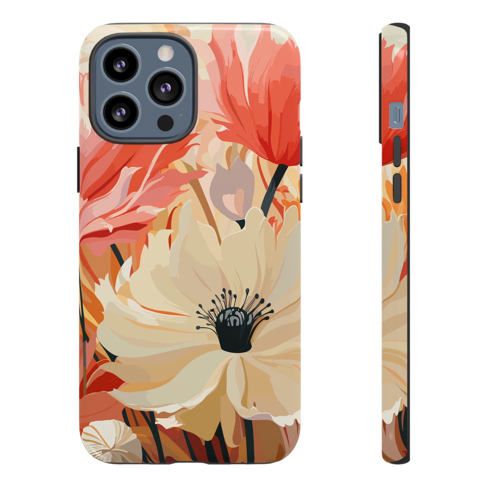 Floral Phone Case, Tough Protective Cover for Floral Lovers, Perfect Gift for Friends, Spring Celebration, Art Lovers Gift