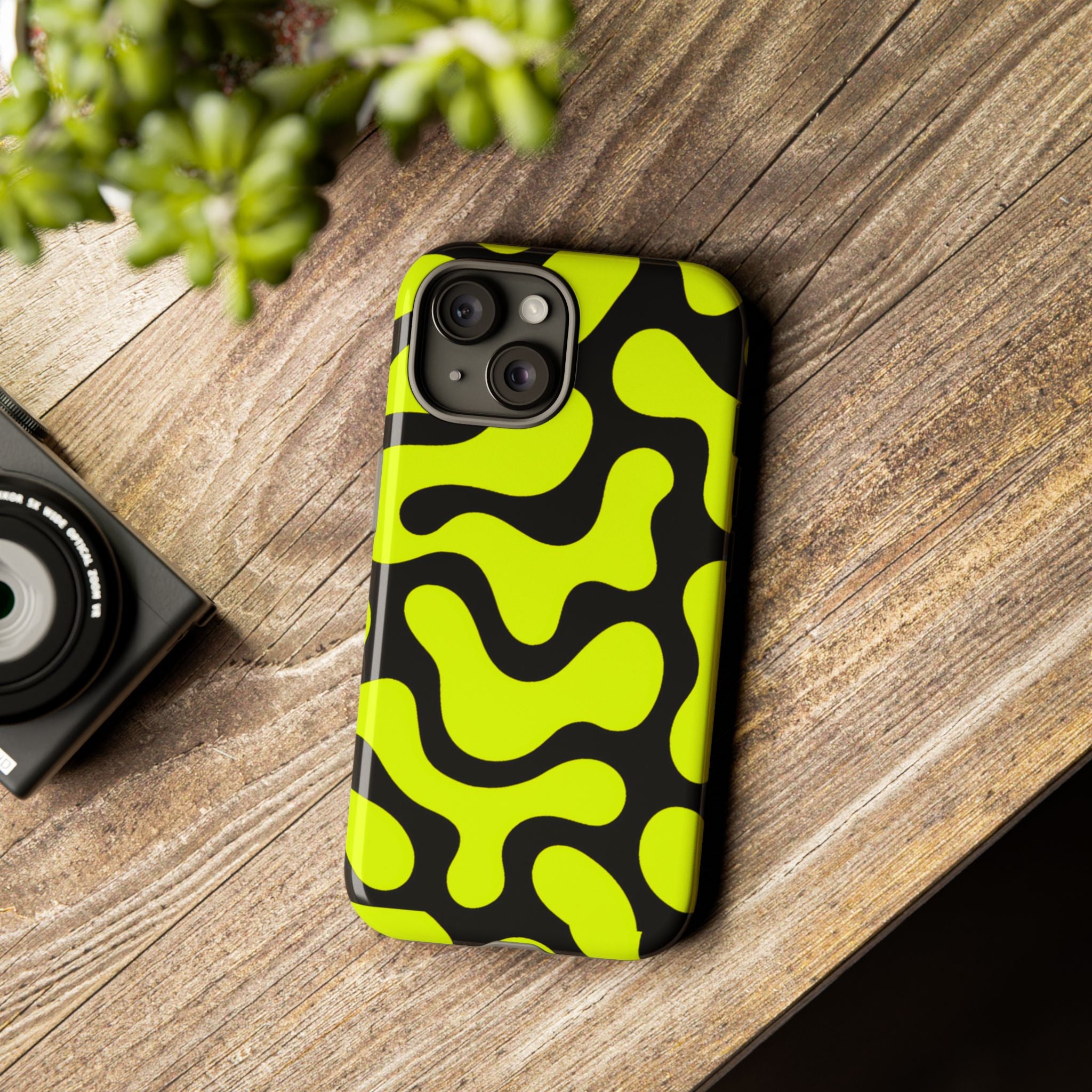 Bold Pattern Phone Case, Stylish Protective Cover, Unique Gift for Tech Lovers, Trendy Mobile Accessory, Rejuvenate Your Style
